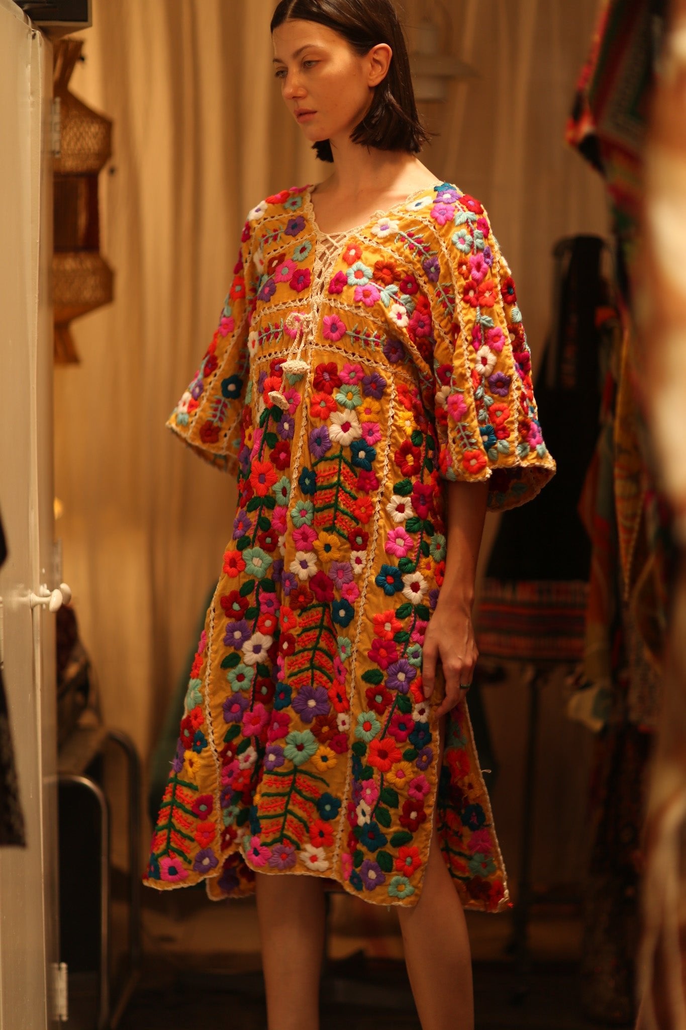 HEAVY EMBROIDERED KAFTAN ANTHARA - BANGKOK TAILOR CLOTHING STORE - HANDMADE CLOTHING