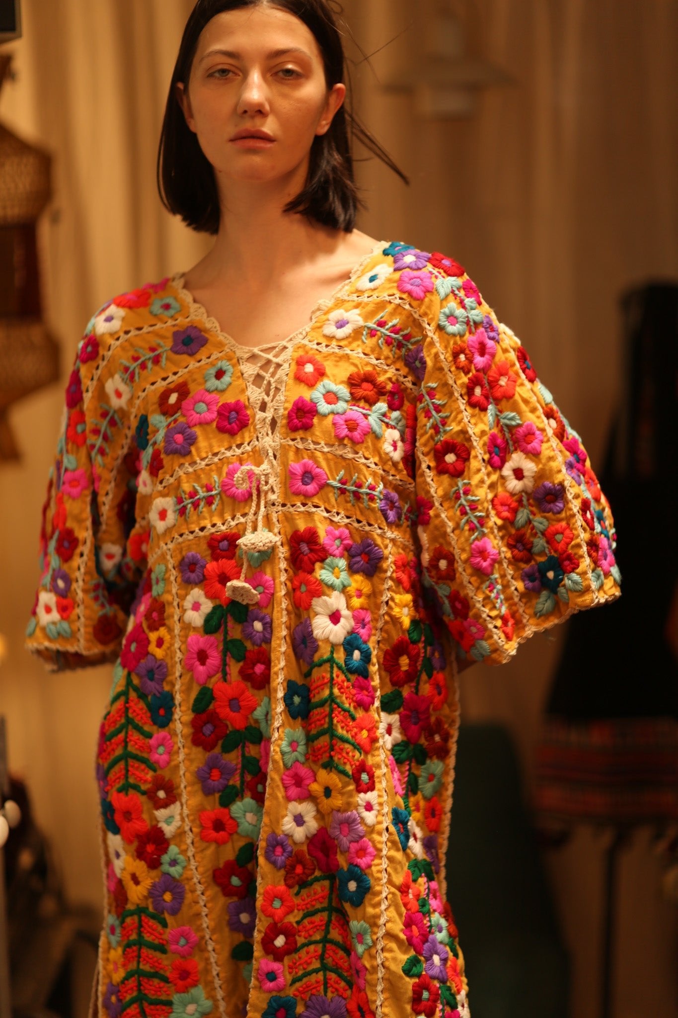 HEAVY EMBROIDERED KAFTAN ANTHARA - BANGKOK TAILOR CLOTHING STORE - HANDMADE CLOTHING