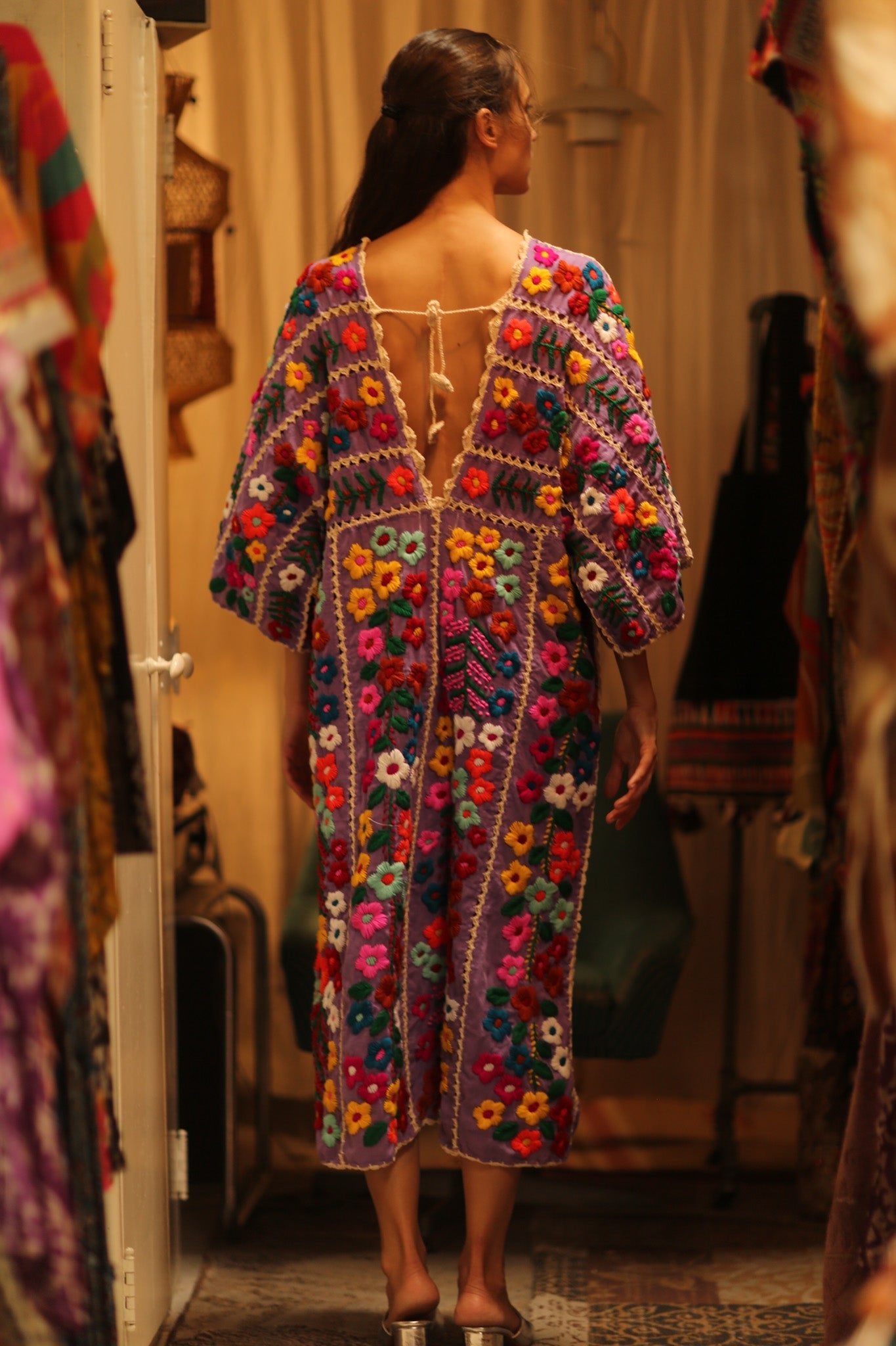 HEAVY EMBROIDERED KAFTAN ANTHARA - BANGKOK TAILOR CLOTHING STORE - HANDMADE CLOTHING