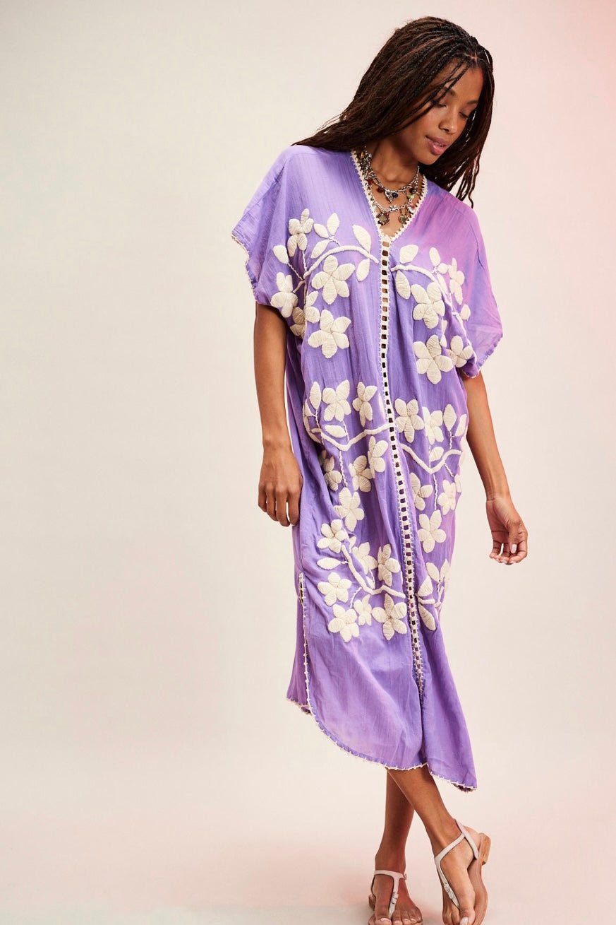 IBIZA EMBROIDERED KAFTAN - BANGKOK TAILOR CLOTHING STORE - HANDMADE CLOTHING