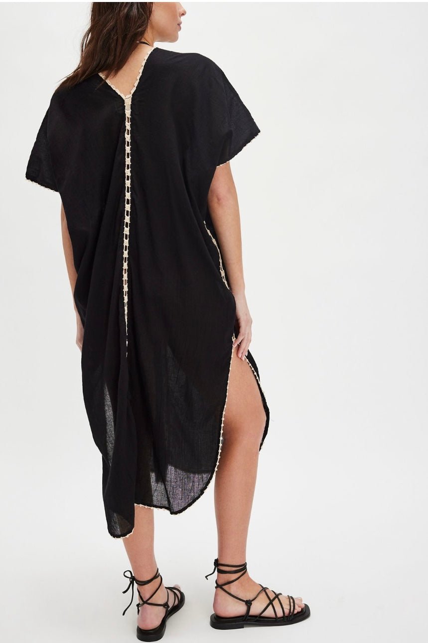 IBIZA EMBROIDERED KAFTAN - BANGKOK TAILOR CLOTHING STORE - HANDMADE CLOTHING