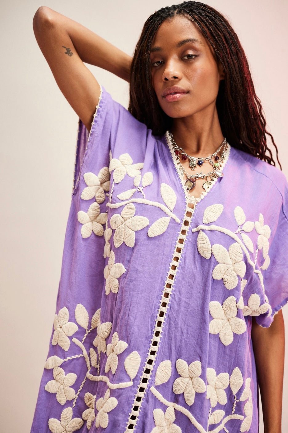 IBIZA EMBROIDERED KAFTAN - BANGKOK TAILOR CLOTHING STORE - HANDMADE CLOTHING