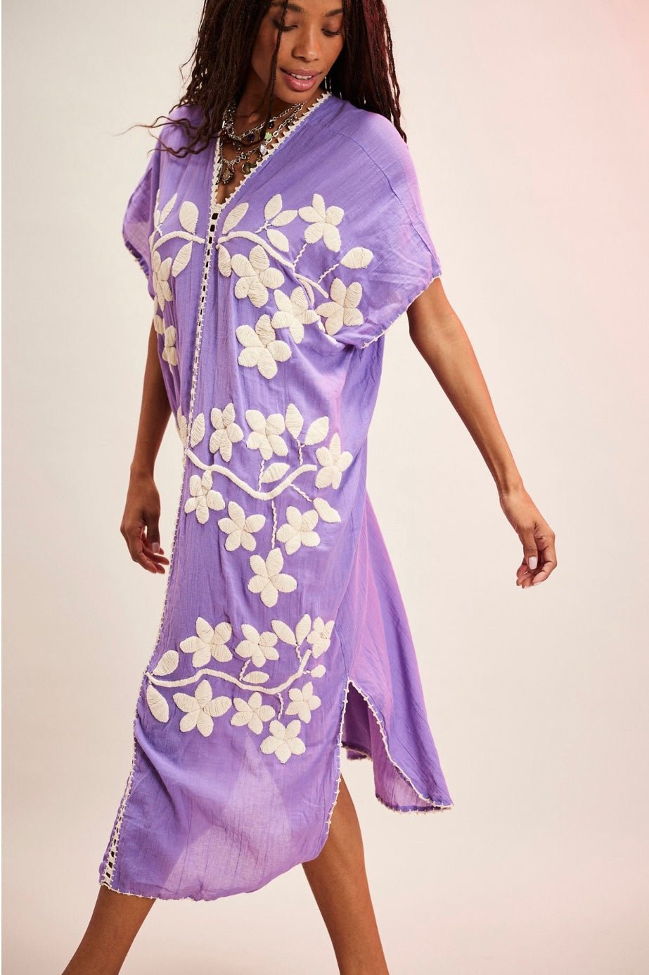IBIZA EMBROIDERED KAFTAN - BANGKOK TAILOR CLOTHING STORE - HANDMADE CLOTHING