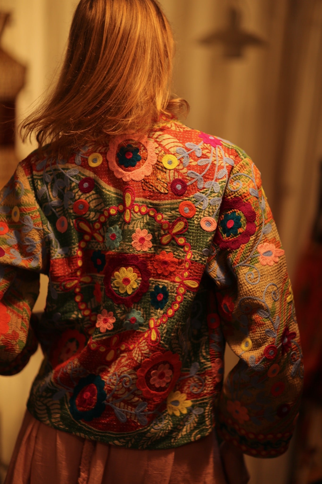 JACKET INGRID ALIN EMBROIDERED - BANGKOK TAILOR CLOTHING STORE - HANDMADE CLOTHING