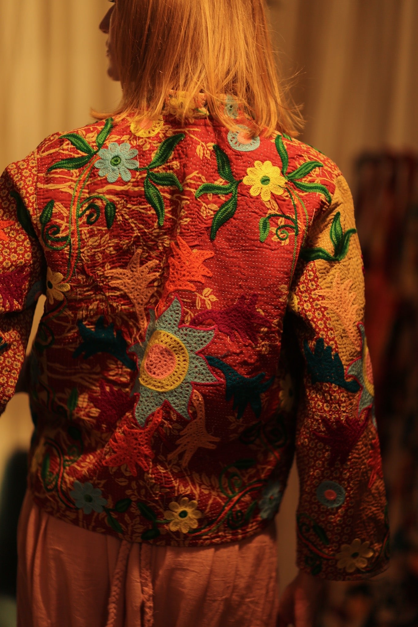 JACKET INGRID LOE EMBROIDERED - BANGKOK TAILOR CLOTHING STORE - HANDMADE CLOTHING
