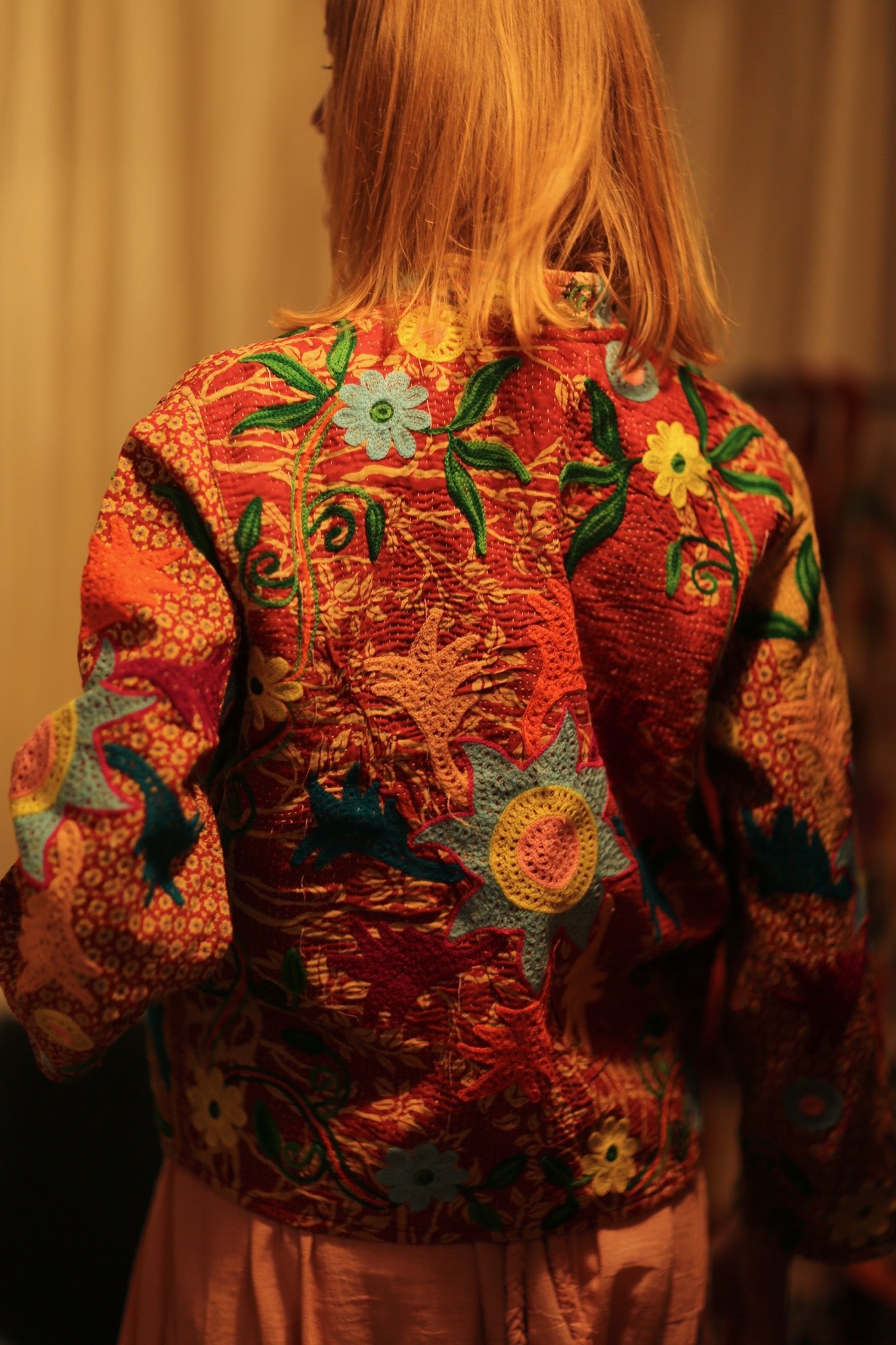 JACKET INGRID LOE EMBROIDERED - BANGKOK TAILOR CLOTHING STORE - HANDMADE CLOTHING
