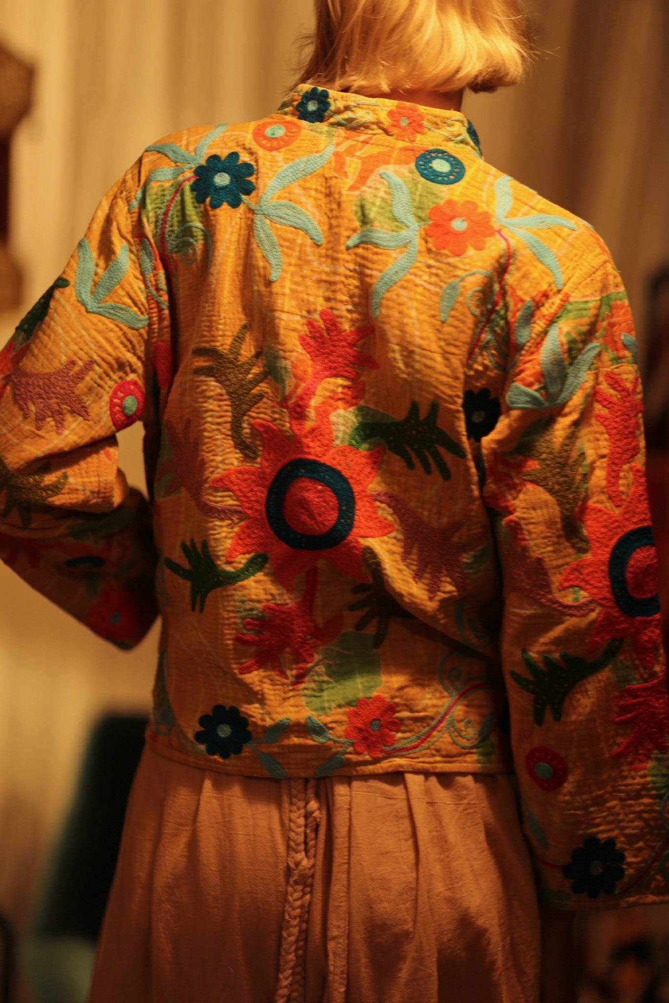 JACKET INGRID MICA EMBROIDERED - BANGKOK TAILOR CLOTHING STORE - HANDMADE CLOTHING
