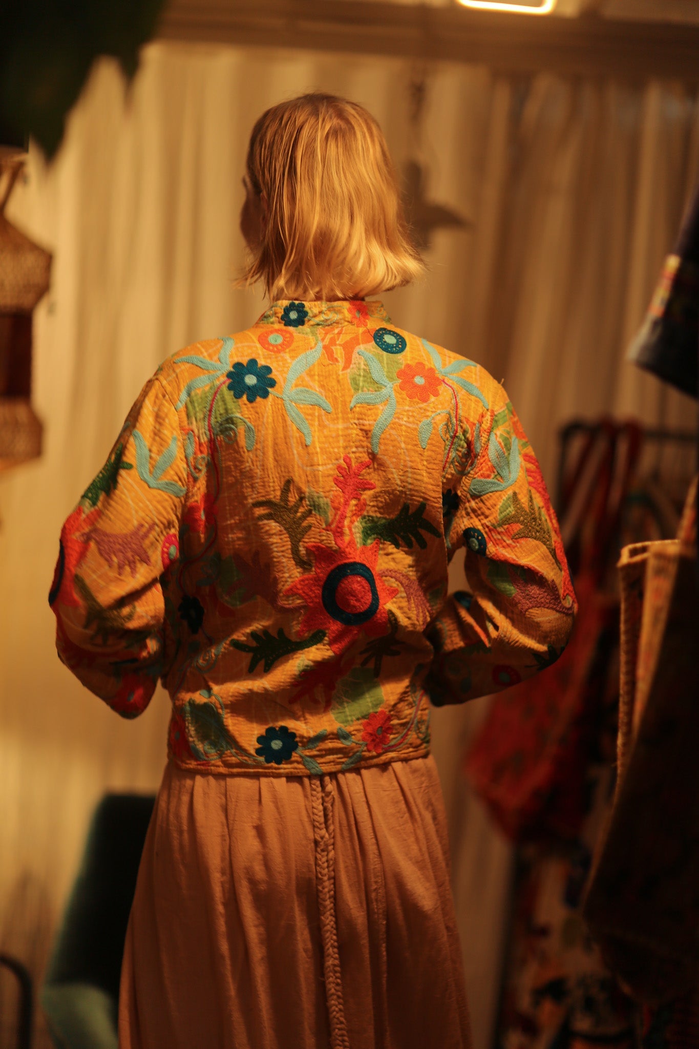 JACKET INGRID MICA EMBROIDERED - BANGKOK TAILOR CLOTHING STORE - HANDMADE CLOTHING