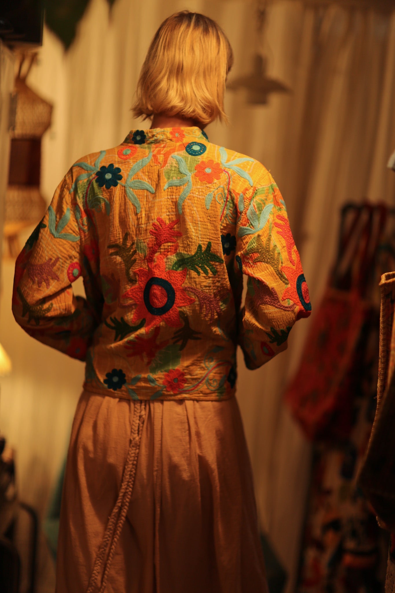 JACKET INGRID MICA EMBROIDERED - BANGKOK TAILOR CLOTHING STORE - HANDMADE CLOTHING