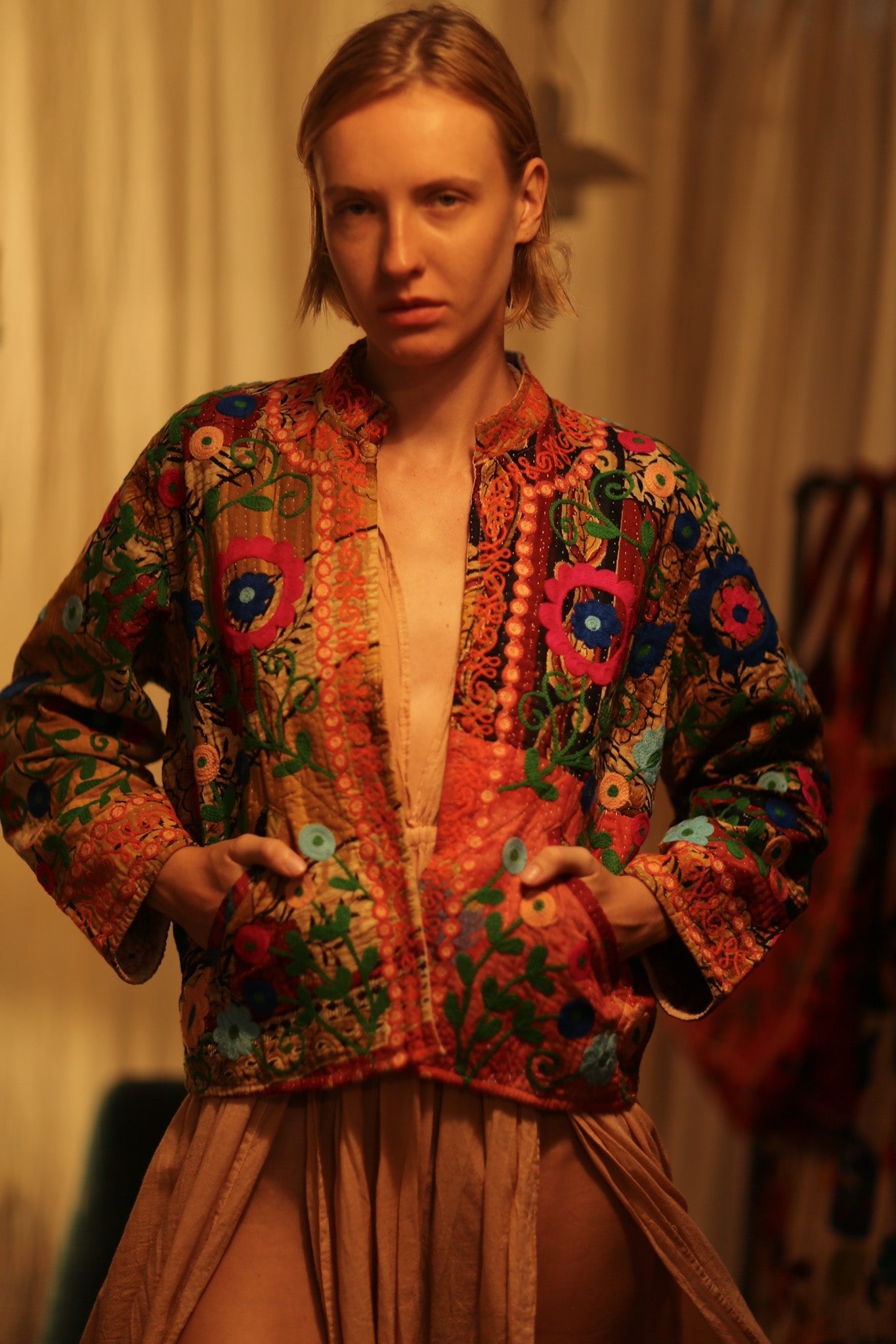 JACKET INGRID NANA EMBROIDERED - BANGKOK TAILOR CLOTHING STORE - HANDMADE CLOTHING