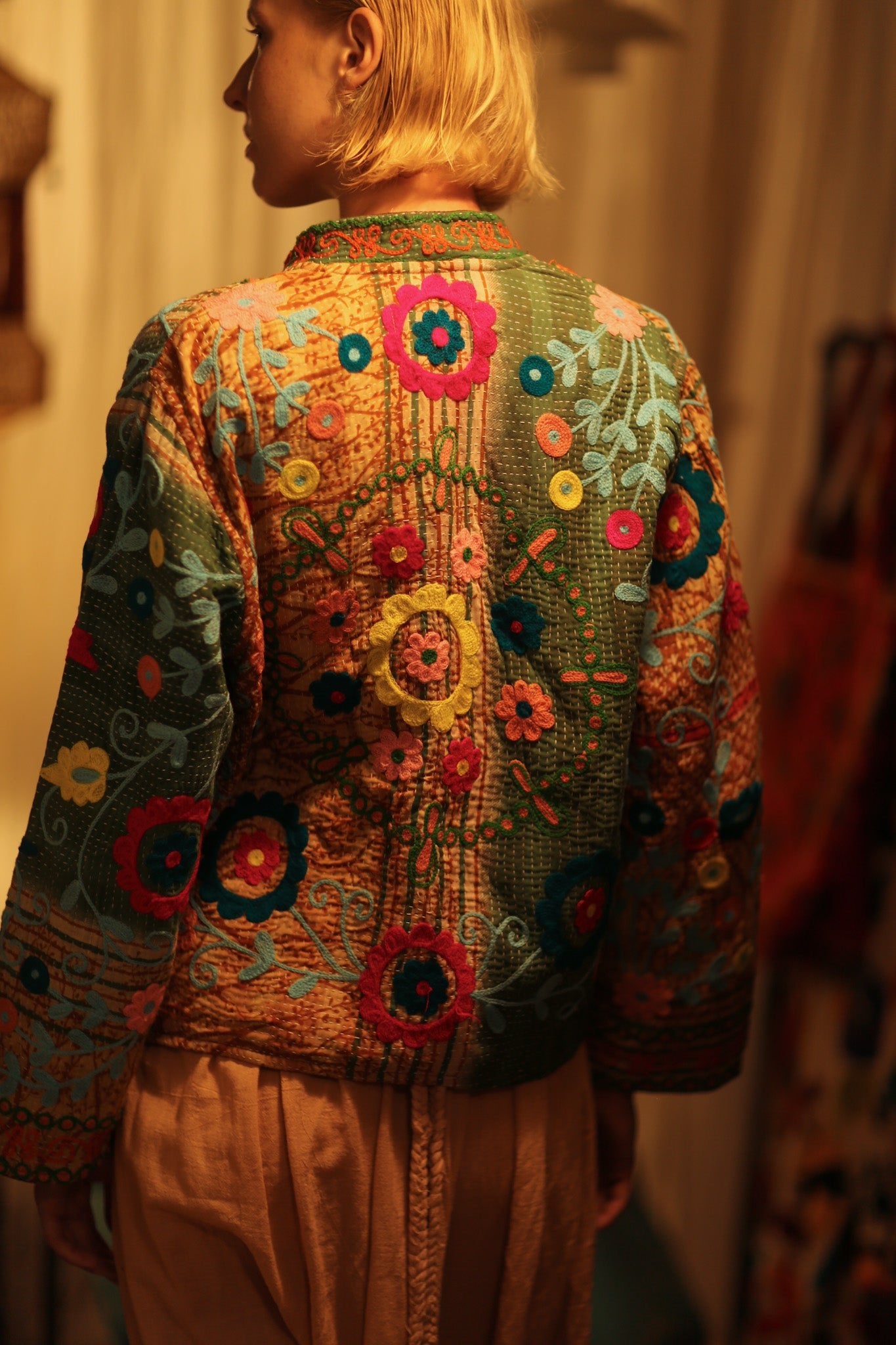 JACKET INGRID YONA EMBROIDERED - BANGKOK TAILOR CLOTHING STORE - HANDMADE CLOTHING