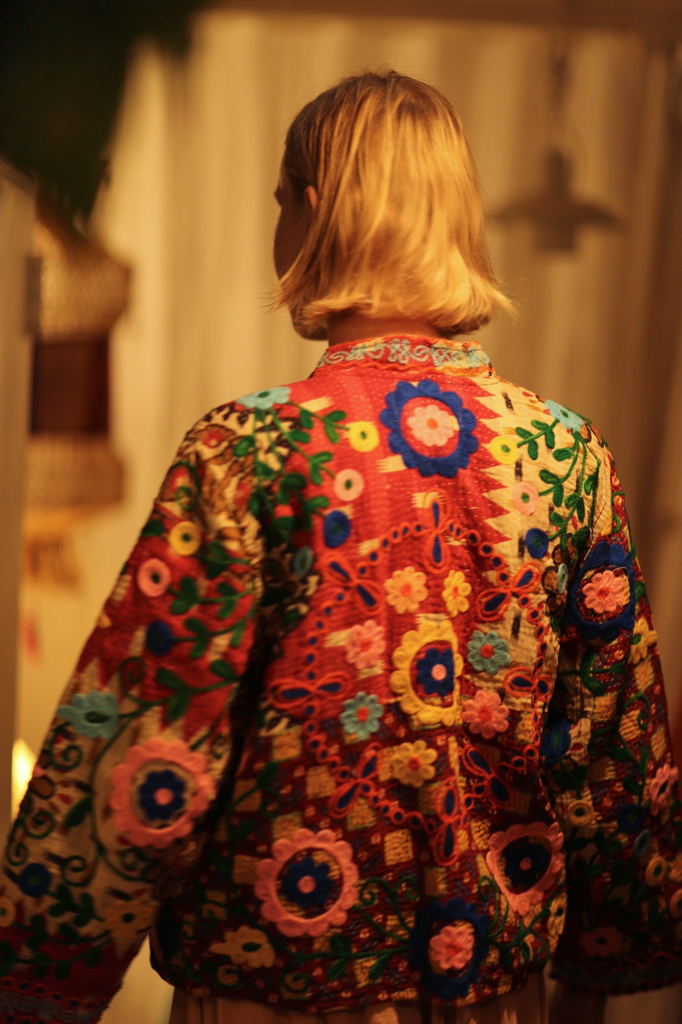 JACKET INGRID ZARINA EMBROIDERED - BANGKOK TAILOR CLOTHING STORE - HANDMADE CLOTHING