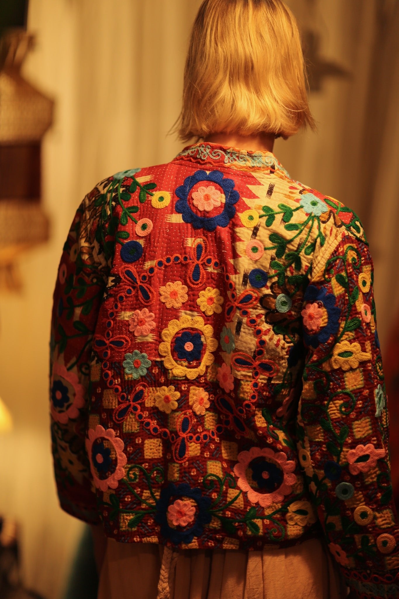 JACKET INGRID ZARINA EMBROIDERED - BANGKOK TAILOR CLOTHING STORE - HANDMADE CLOTHING