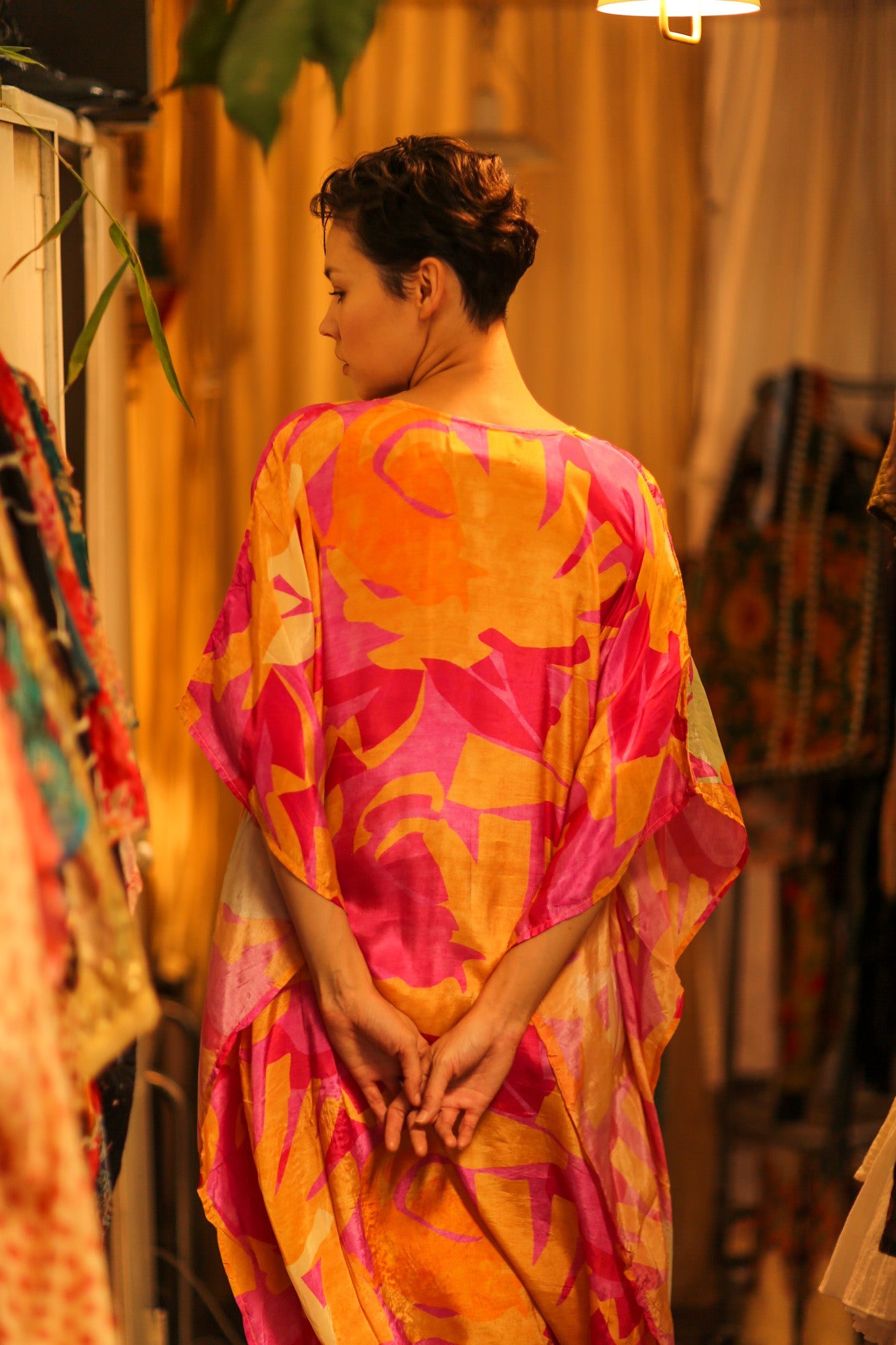 KAFTAN DRESS FAERIS - BANGKOK TAILOR CLOTHING STORE - HANDMADE CLOTHING