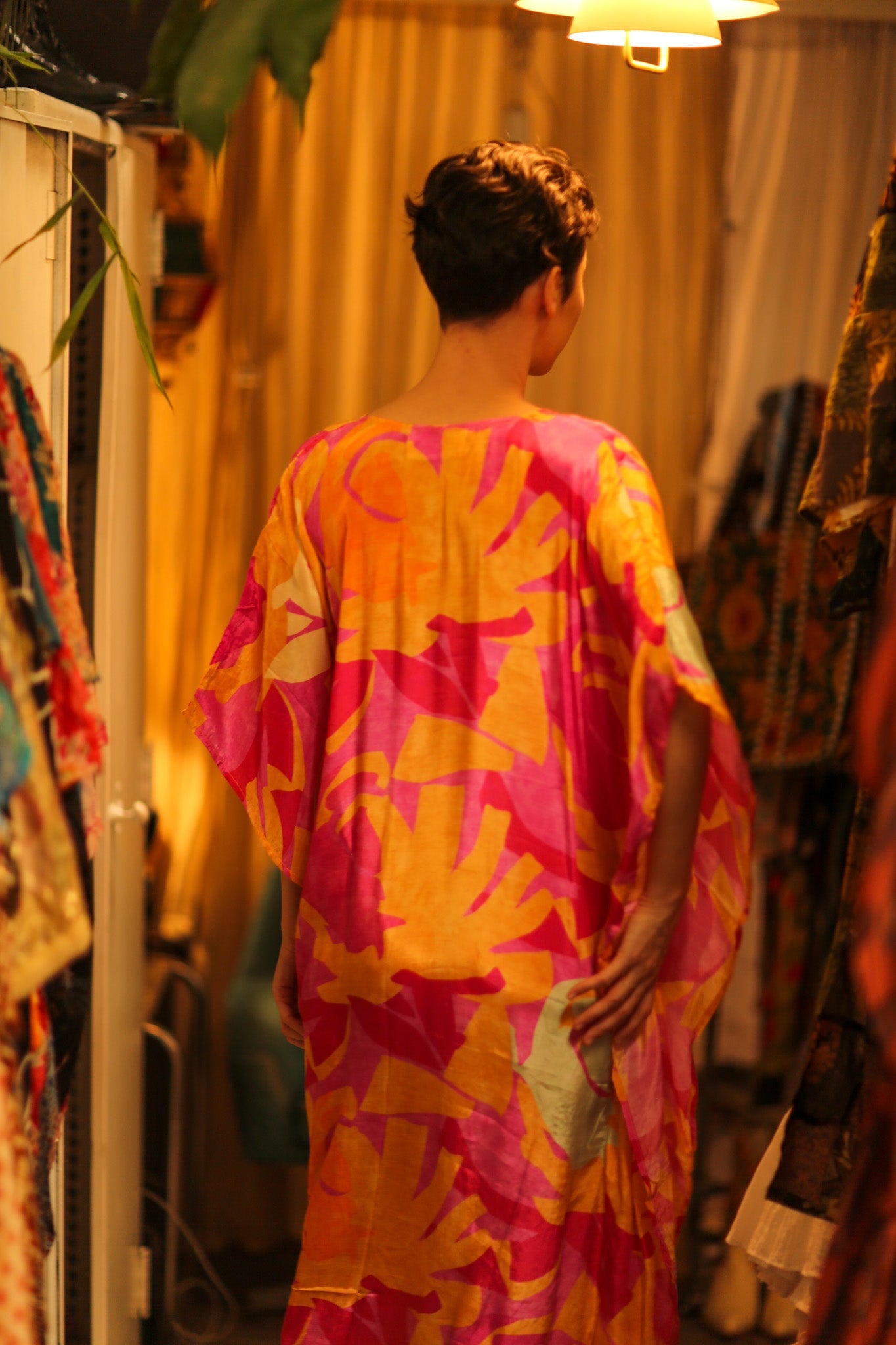 KAFTAN DRESS FAERIS - BANGKOK TAILOR CLOTHING STORE - HANDMADE CLOTHING