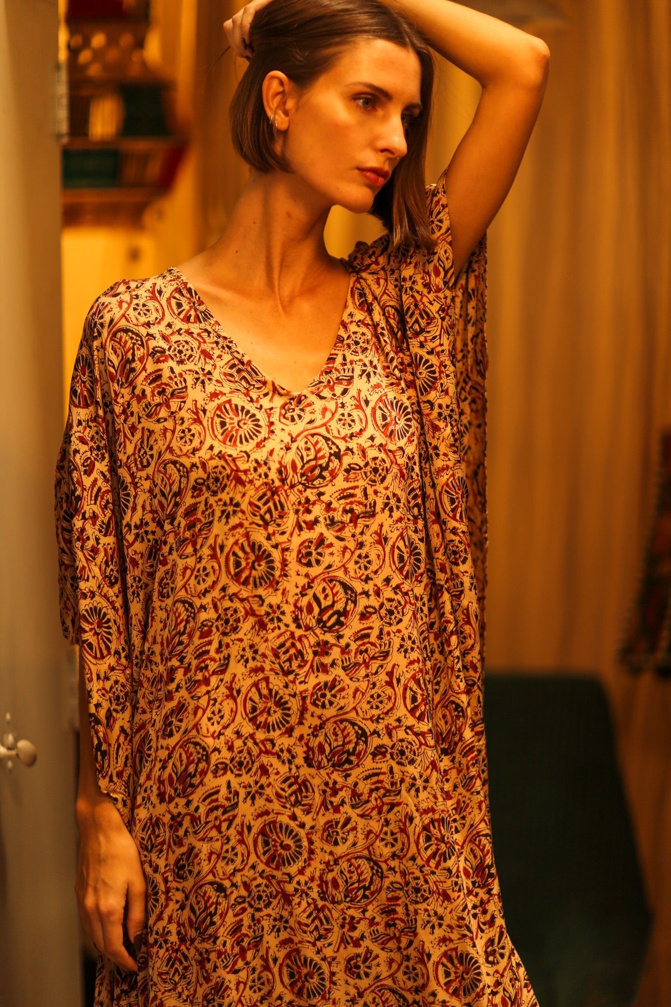 KAFTAN DRESS IPEK - BANGKOK TAILOR CLOTHING STORE - HANDMADE CLOTHING