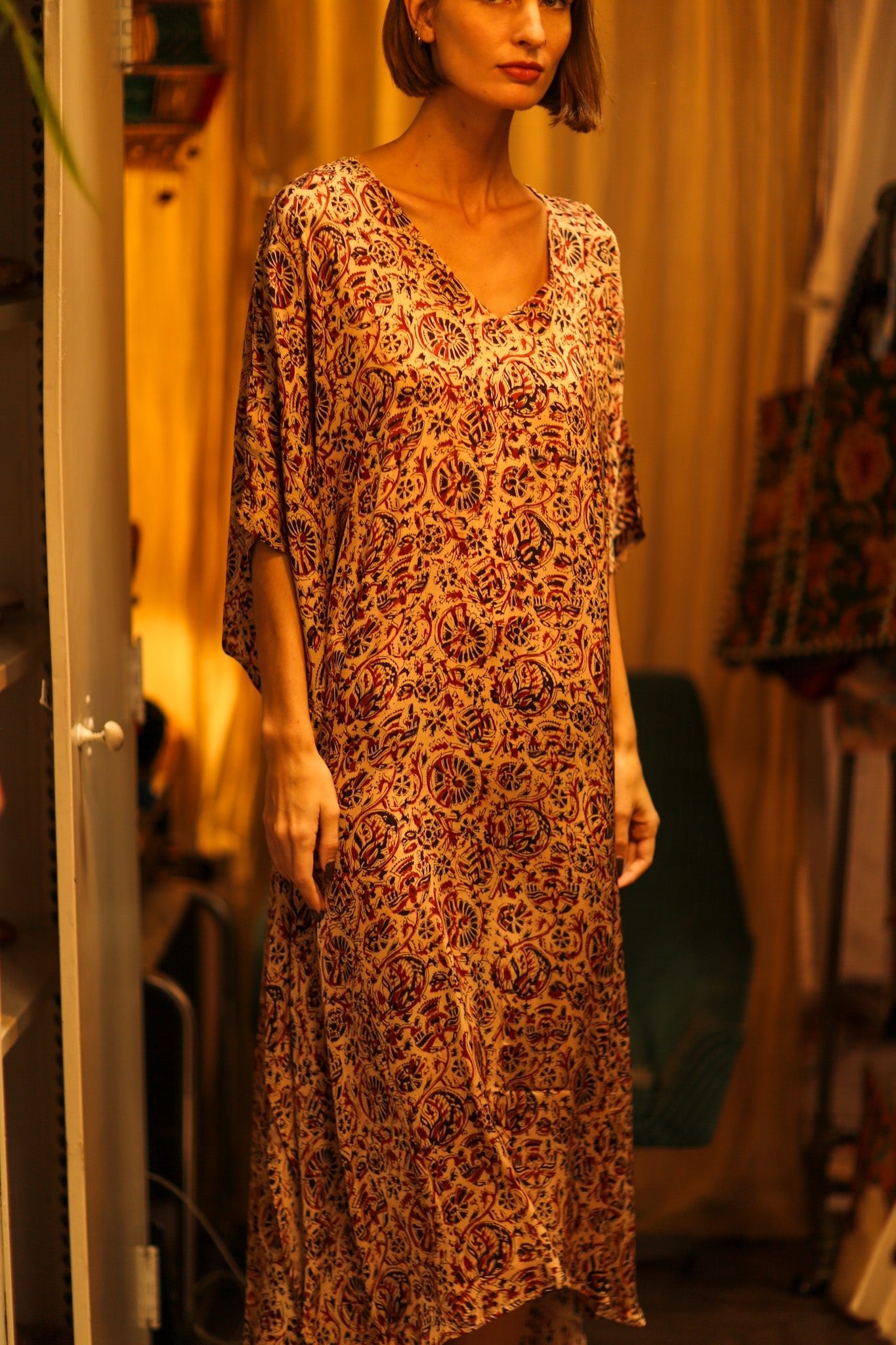 KAFTAN DRESS IPEK - BANGKOK TAILOR CLOTHING STORE - HANDMADE CLOTHING