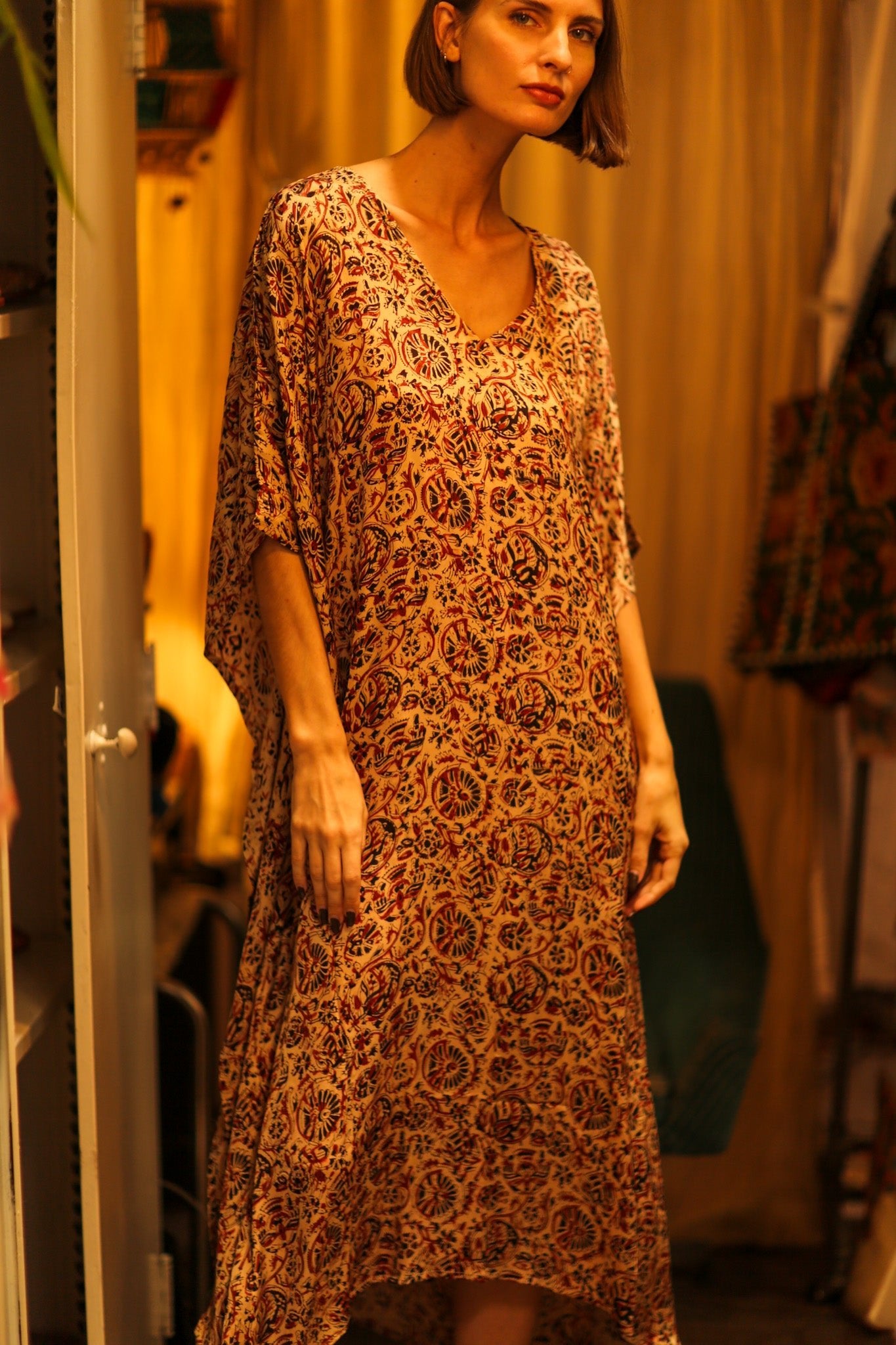 KAFTAN DRESS IPEK - BANGKOK TAILOR CLOTHING STORE - HANDMADE CLOTHING
