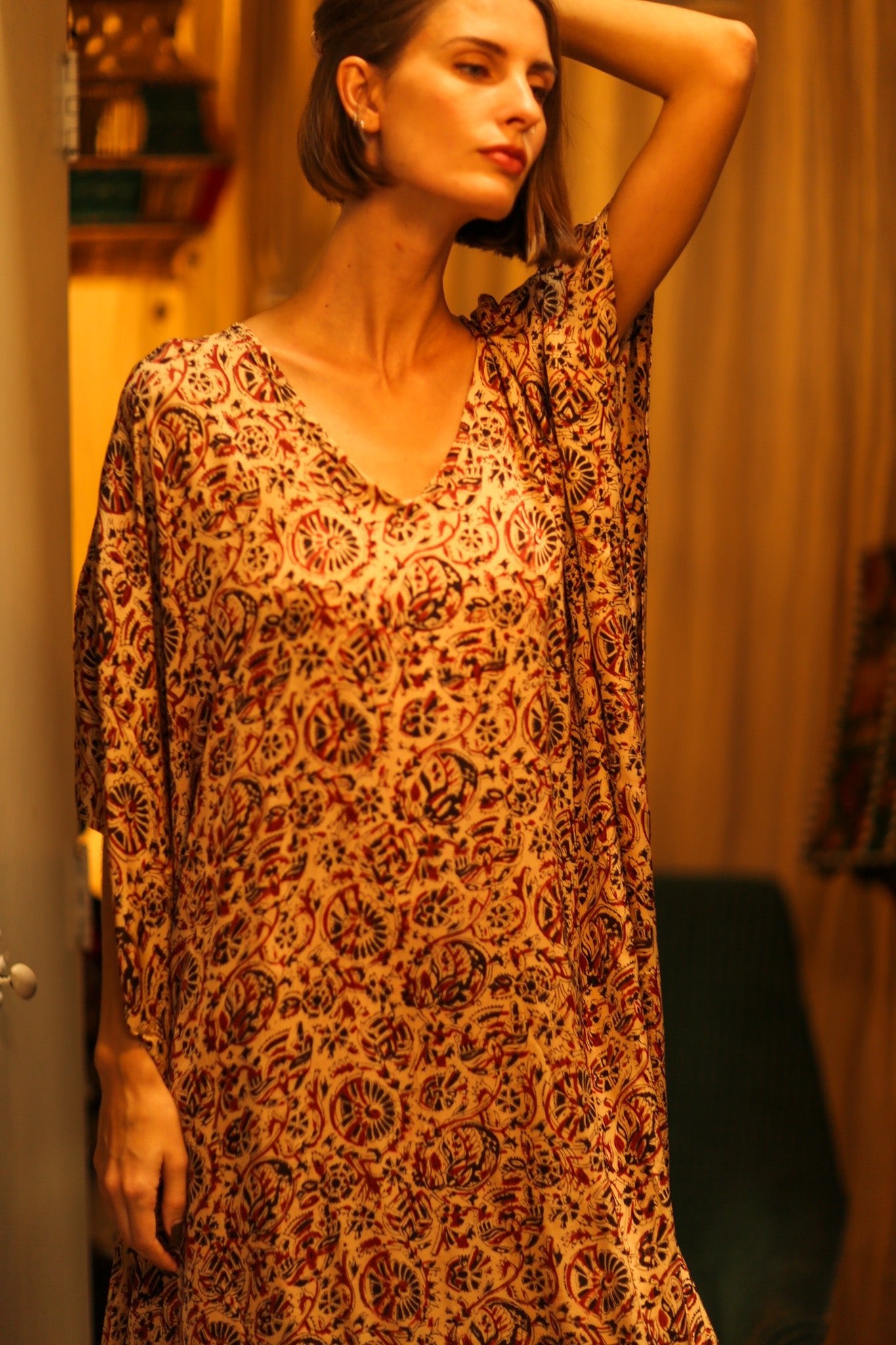 KAFTAN DRESS IPEK - BANGKOK TAILOR CLOTHING STORE - HANDMADE CLOTHING