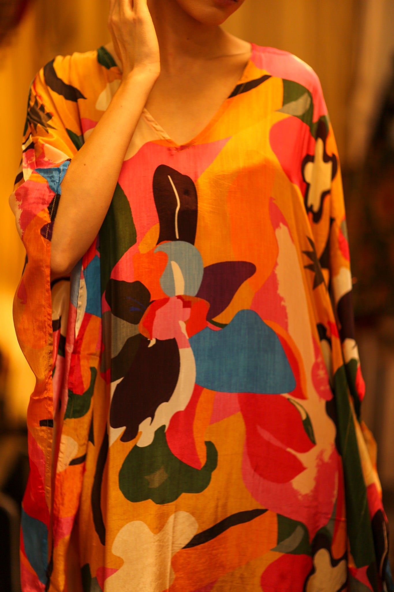 KAFTAN DRESS WERUSHKA - BANGKOK TAILOR CLOTHING STORE - HANDMADE CLOTHING