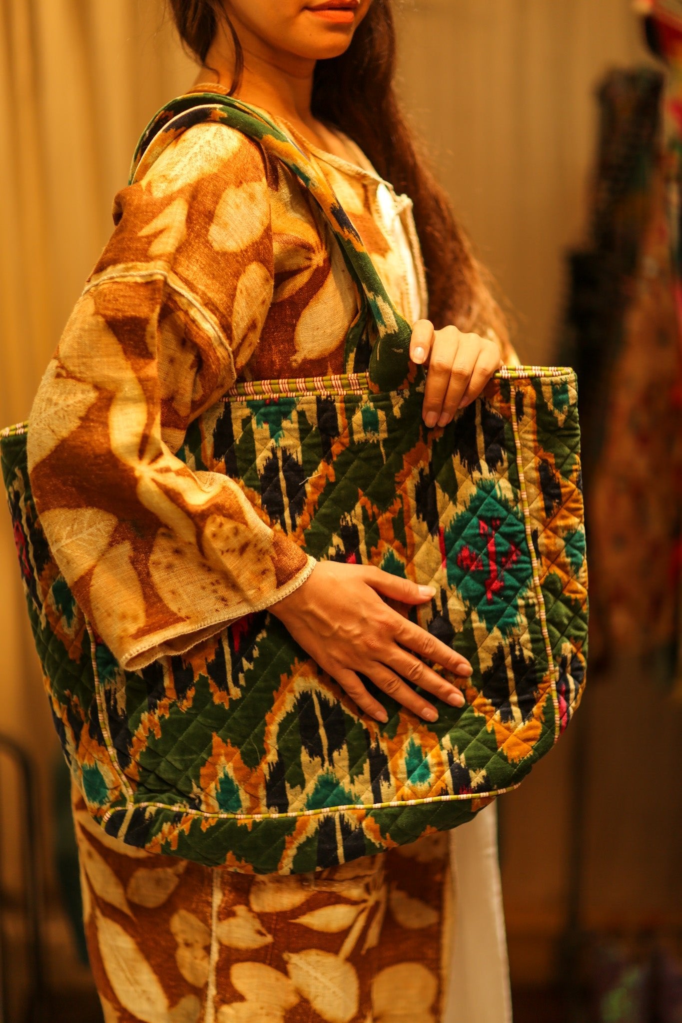 KALI VELVET BAG - BANGKOK TAILOR CLOTHING STORE - HANDMADE CLOTHING