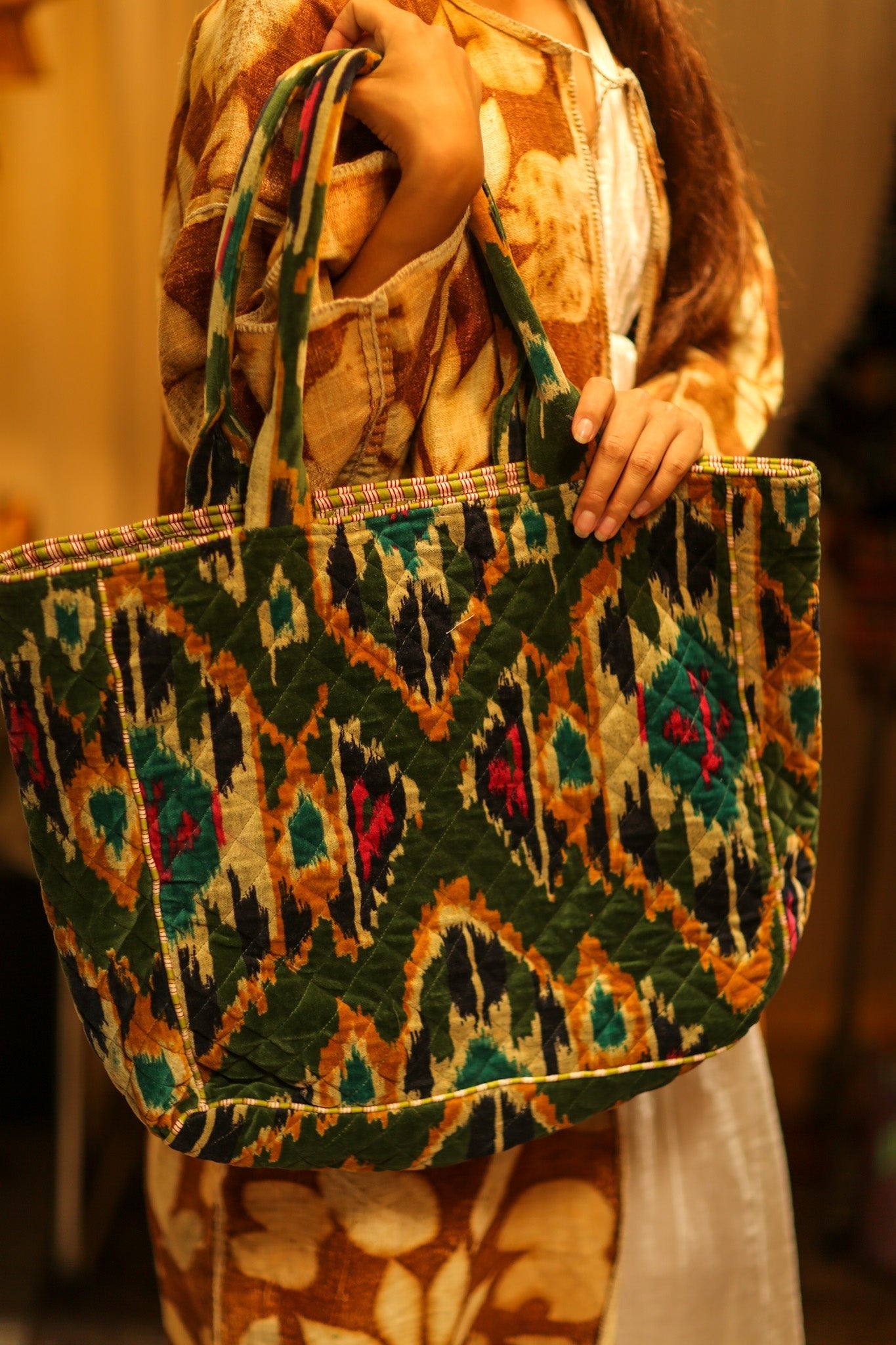 KALI VELVET BAG - BANGKOK TAILOR CLOTHING STORE - HANDMADE CLOTHING