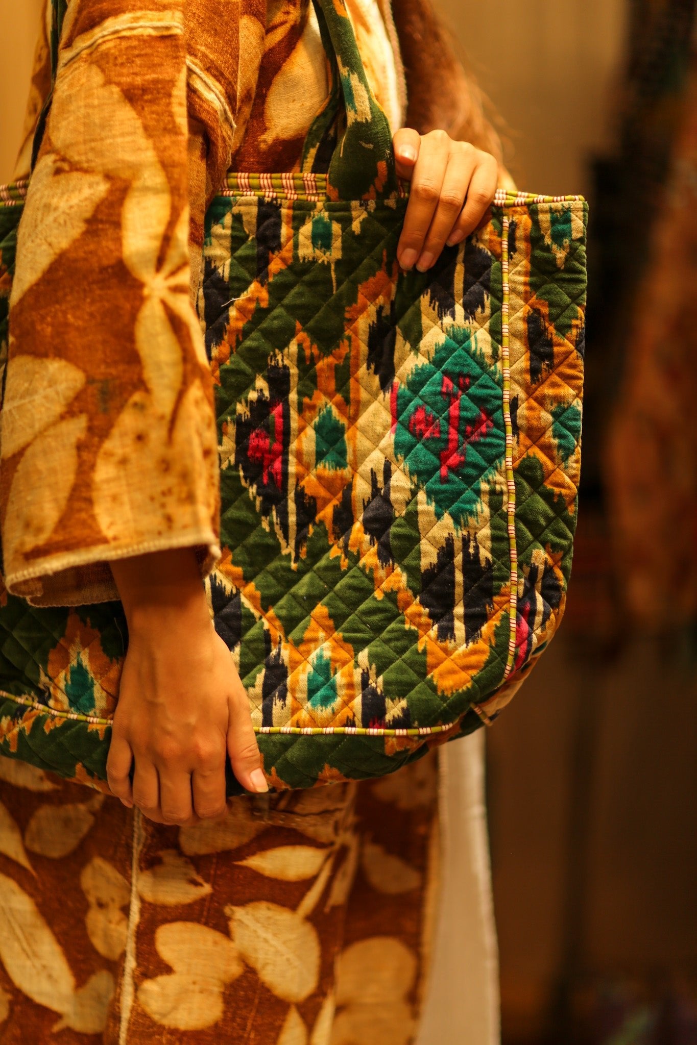 KALI VELVET BAG - BANGKOK TAILOR CLOTHING STORE - HANDMADE CLOTHING