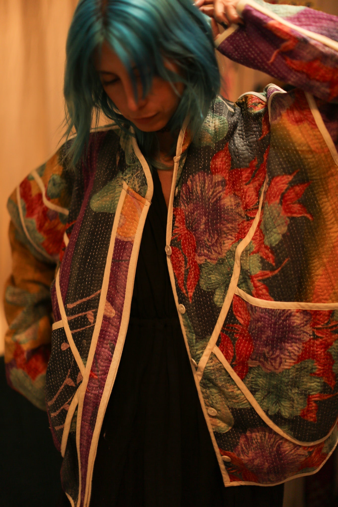 KANTHA ARTISAN JACKET MELEK - BANGKOK TAILOR CLOTHING STORE - HANDMADE CLOTHING