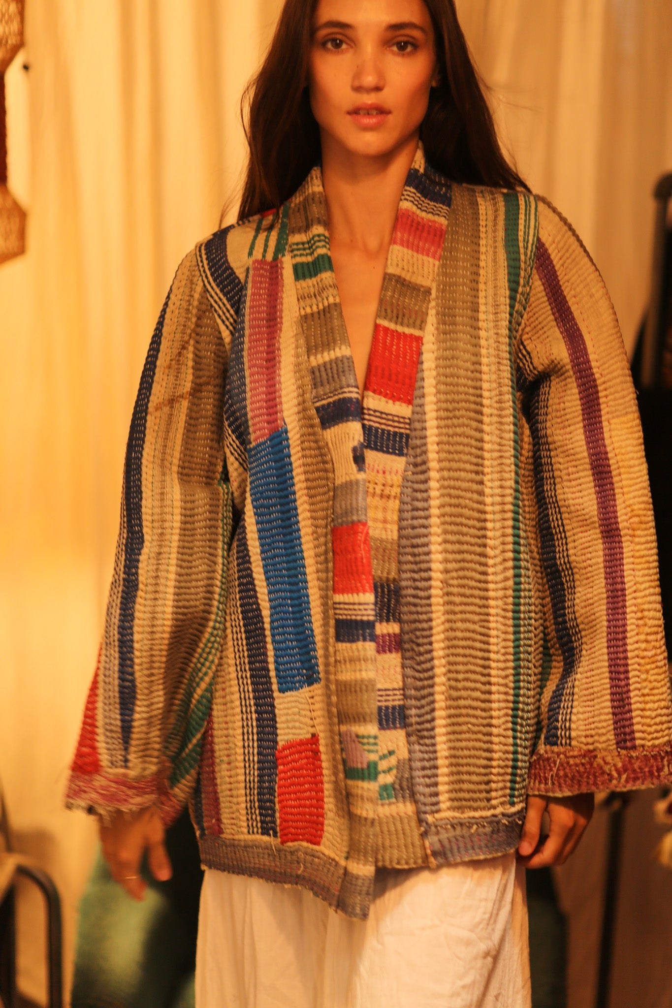 KANTHA ARTIST KIMONO LANA - BANGKOK TAILOR CLOTHING STORE - HANDMADE CLOTHING