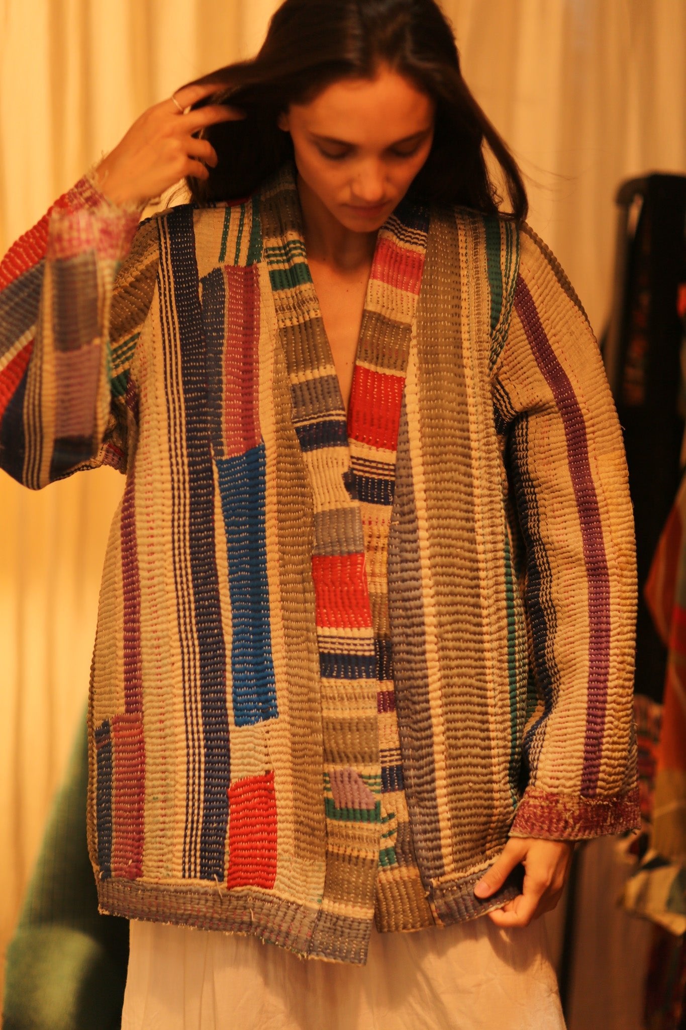 KANTHA ARTIST KIMONO LANA - BANGKOK TAILOR CLOTHING STORE - HANDMADE CLOTHING