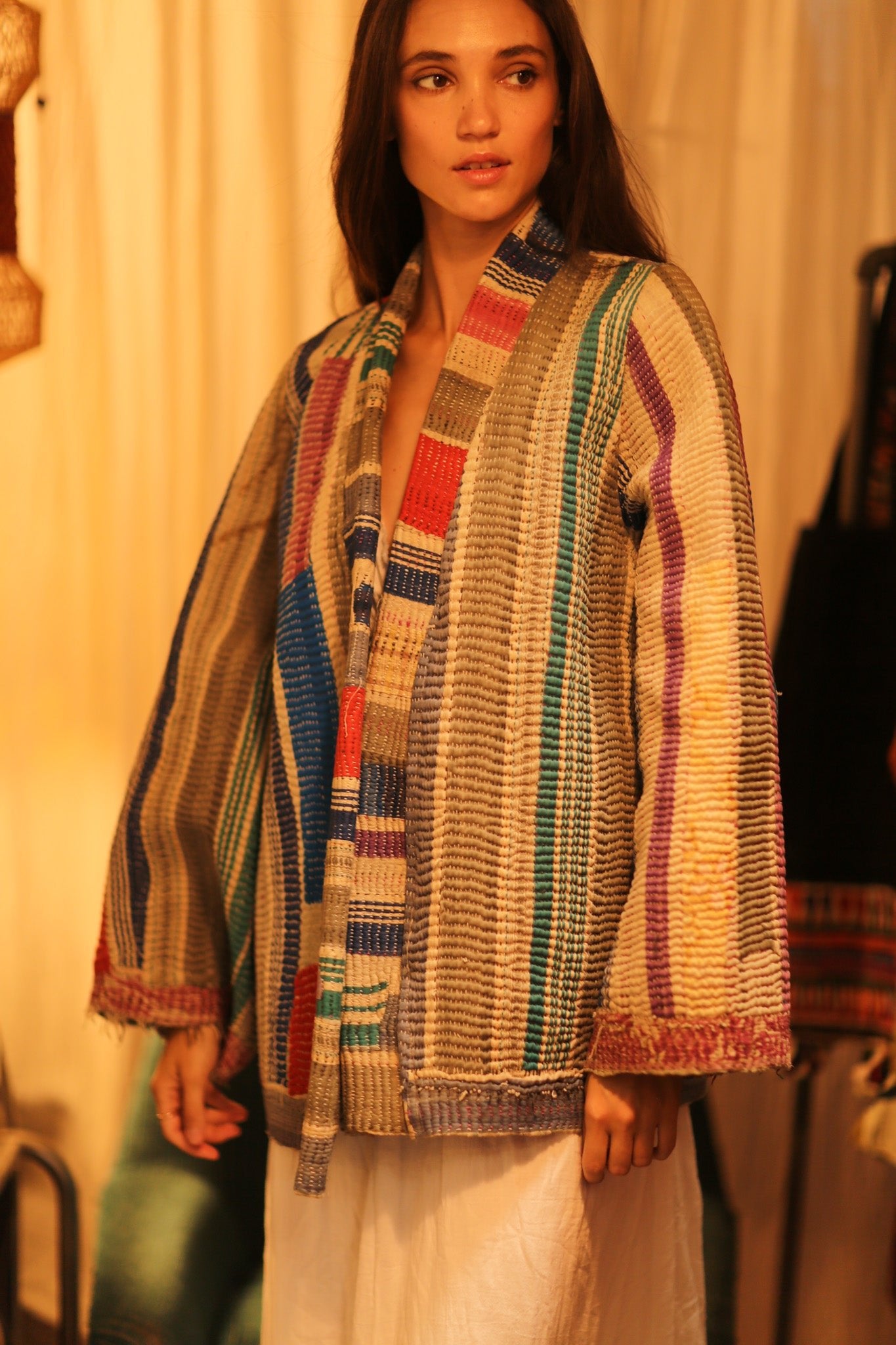 KANTHA ARTIST KIMONO LANA - BANGKOK TAILOR CLOTHING STORE - HANDMADE CLOTHING