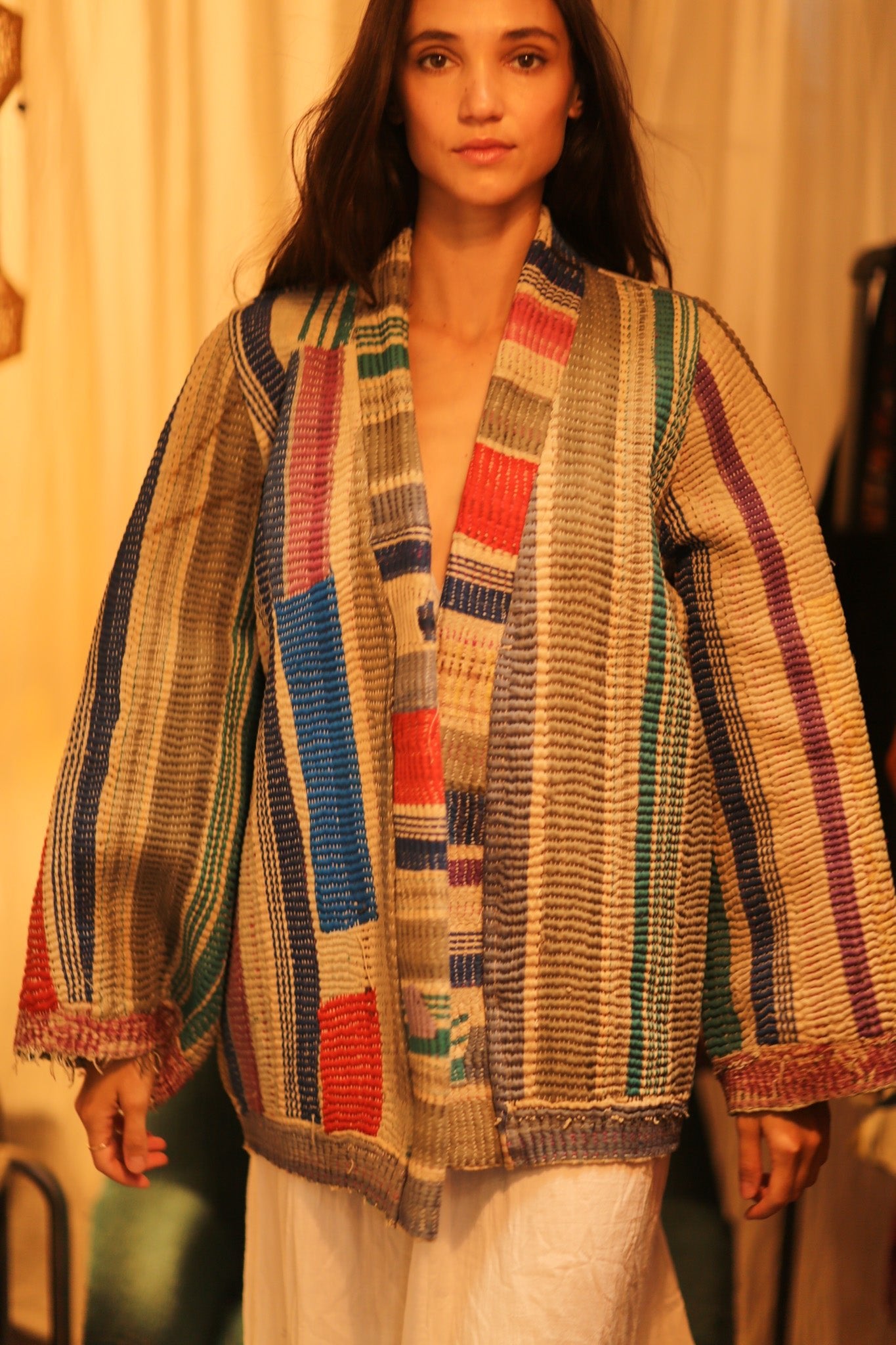 KANTHA ARTIST KIMONO LANA - BANGKOK TAILOR CLOTHING STORE - HANDMADE CLOTHING