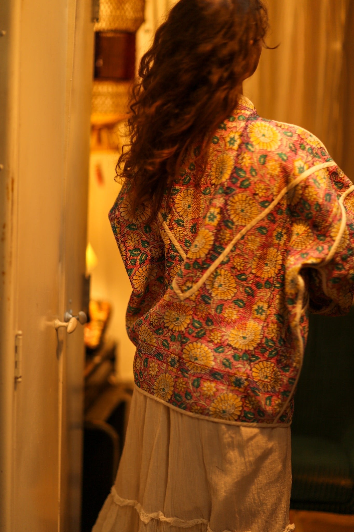 KANTHA BABY FLOWERS JACKET - BANGKOK TAILOR CLOTHING STORE - HANDMADE CLOTHING