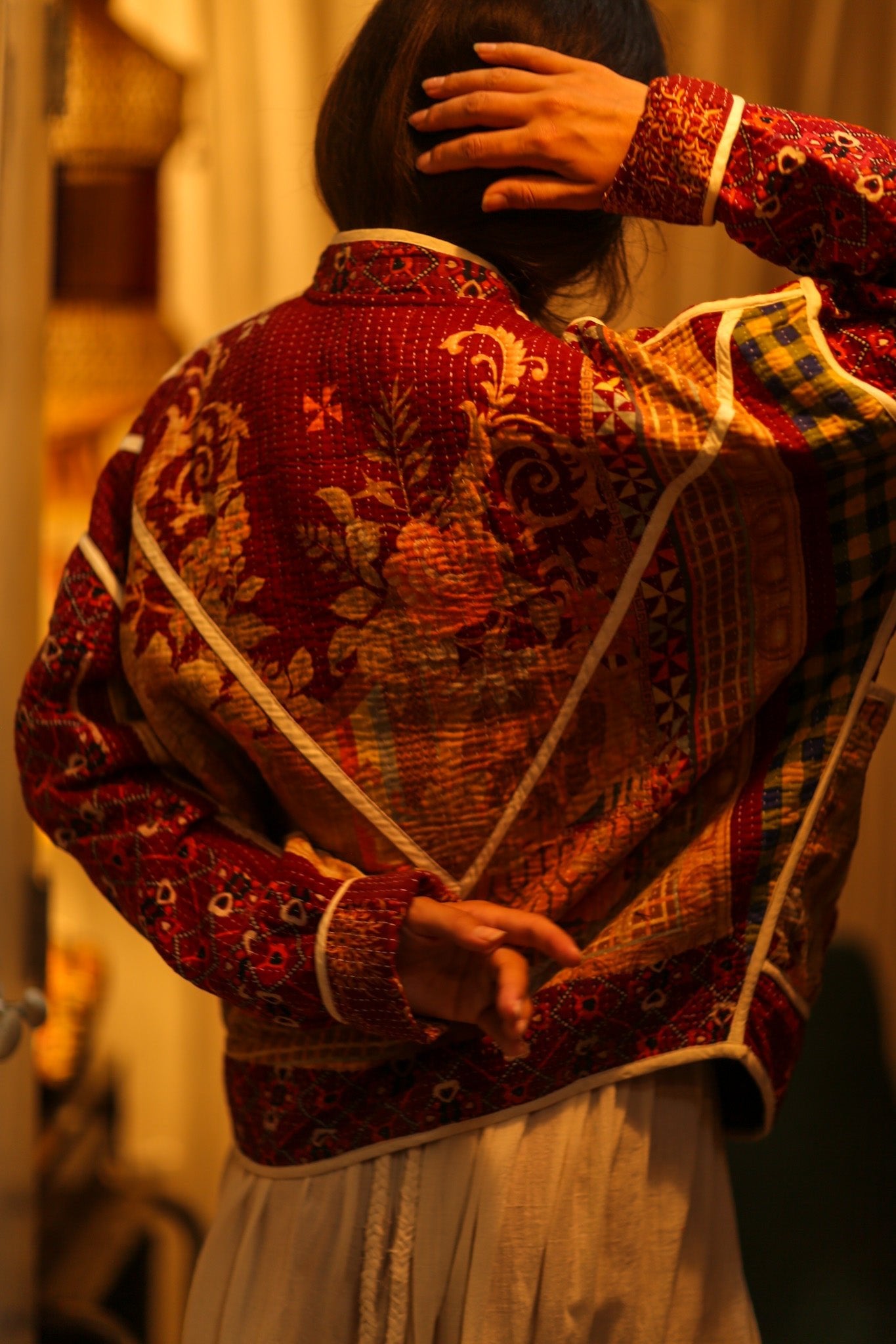 KANTHA CARMEN JACKET - BANGKOK TAILOR CLOTHING STORE - HANDMADE CLOTHING