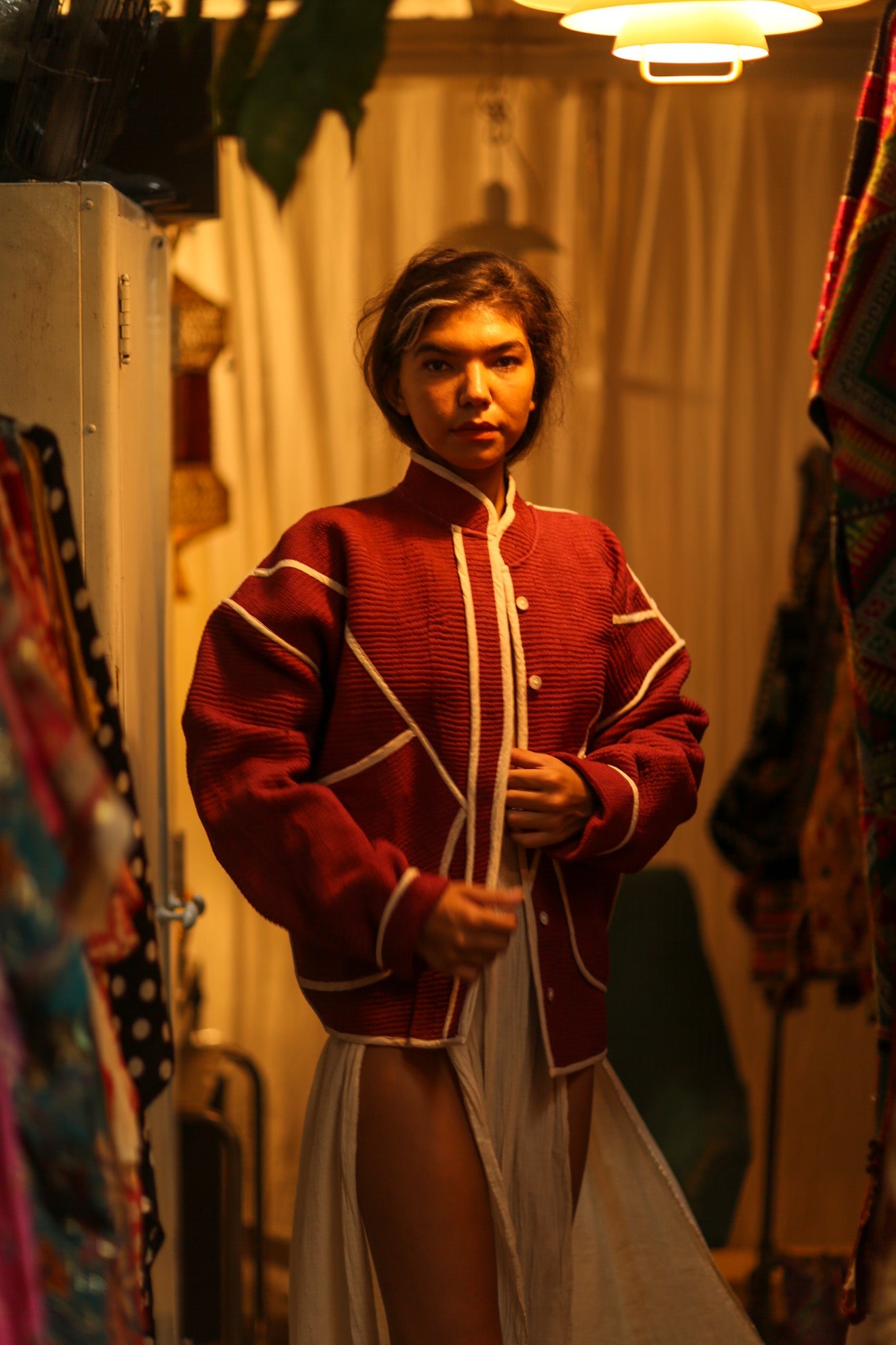 KANTHA CHERRINE NING JACKET - BANGKOK TAILOR CLOTHING STORE - HANDMADE CLOTHING