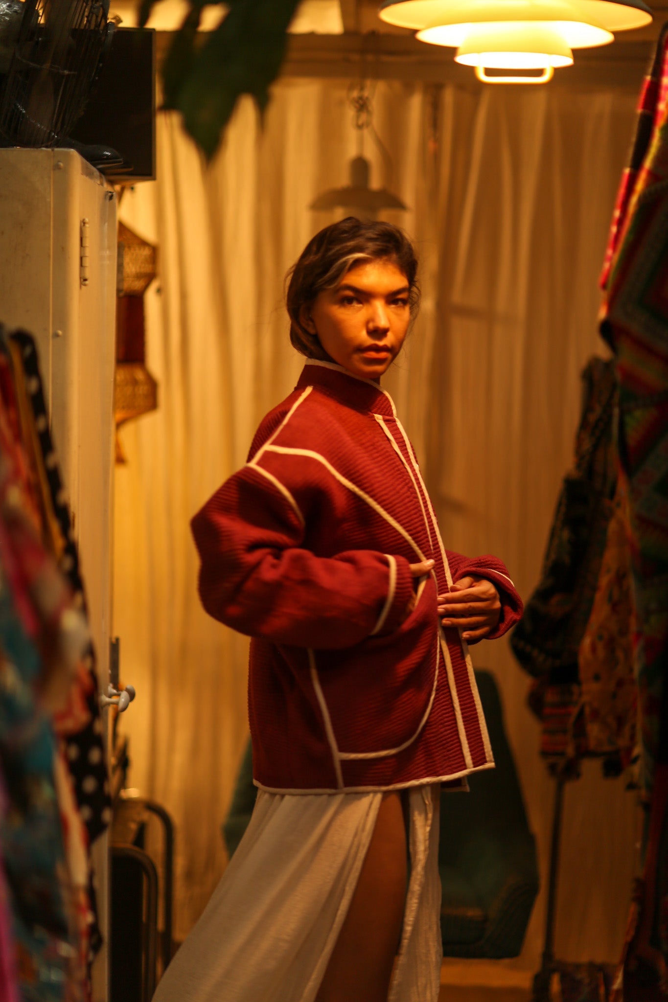 KANTHA CHERRINE NING JACKET - BANGKOK TAILOR CLOTHING STORE - HANDMADE CLOTHING