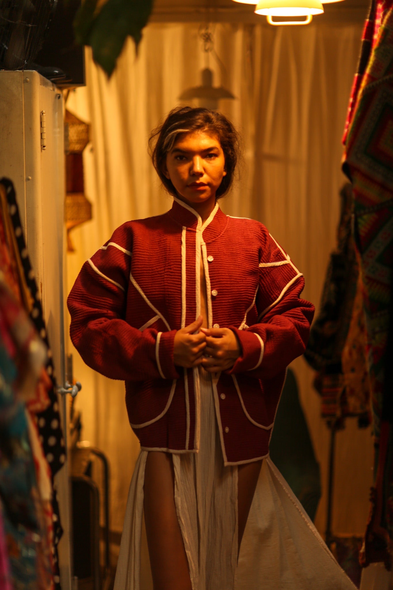 KANTHA CHERRINE NING JACKET - BANGKOK TAILOR CLOTHING STORE - HANDMADE CLOTHING