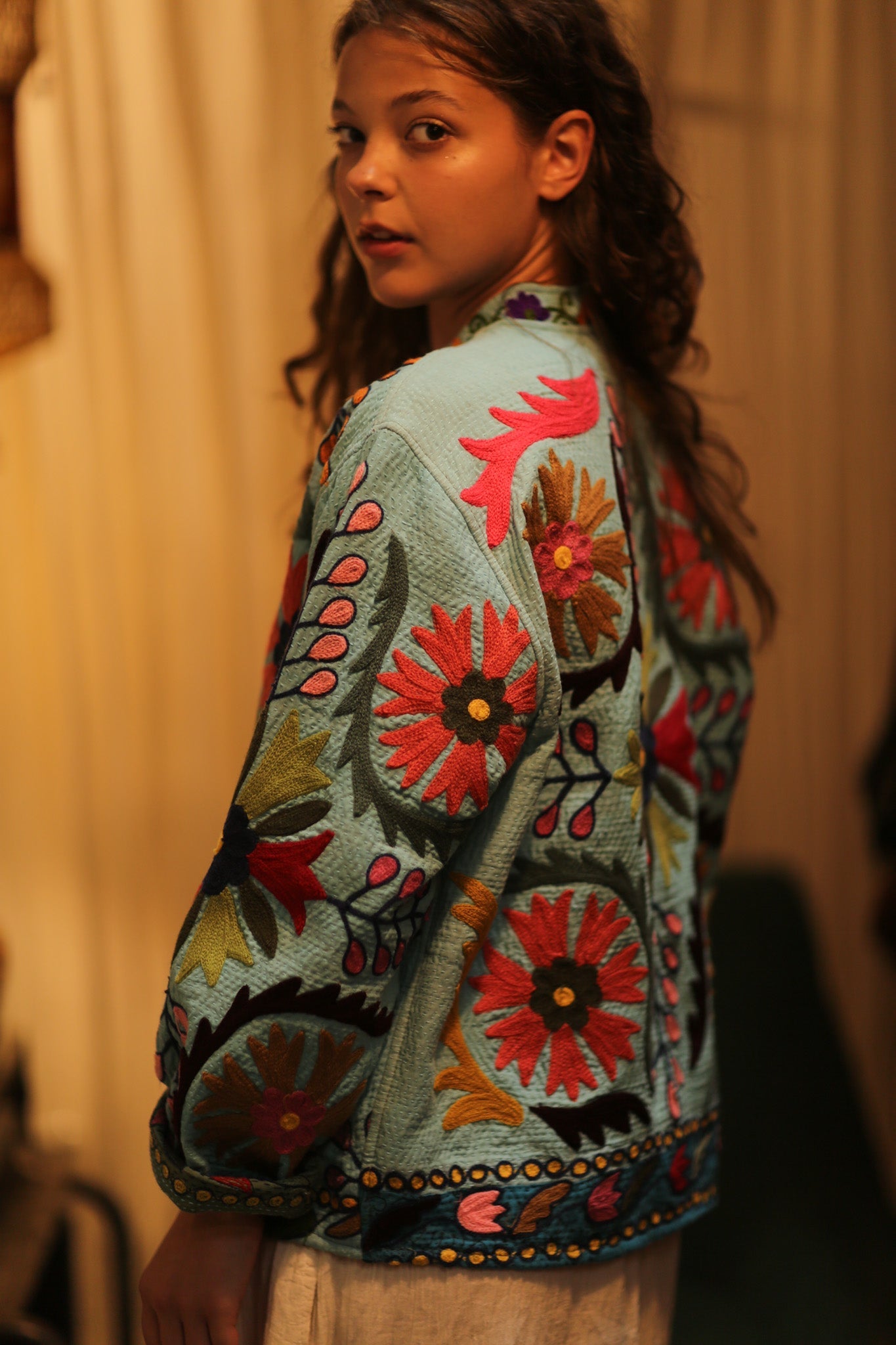 KANTHA EMBROIDERED JACKET ANTONIa - BANGKOK TAILOR CLOTHING STORE - HANDMADE CLOTHING