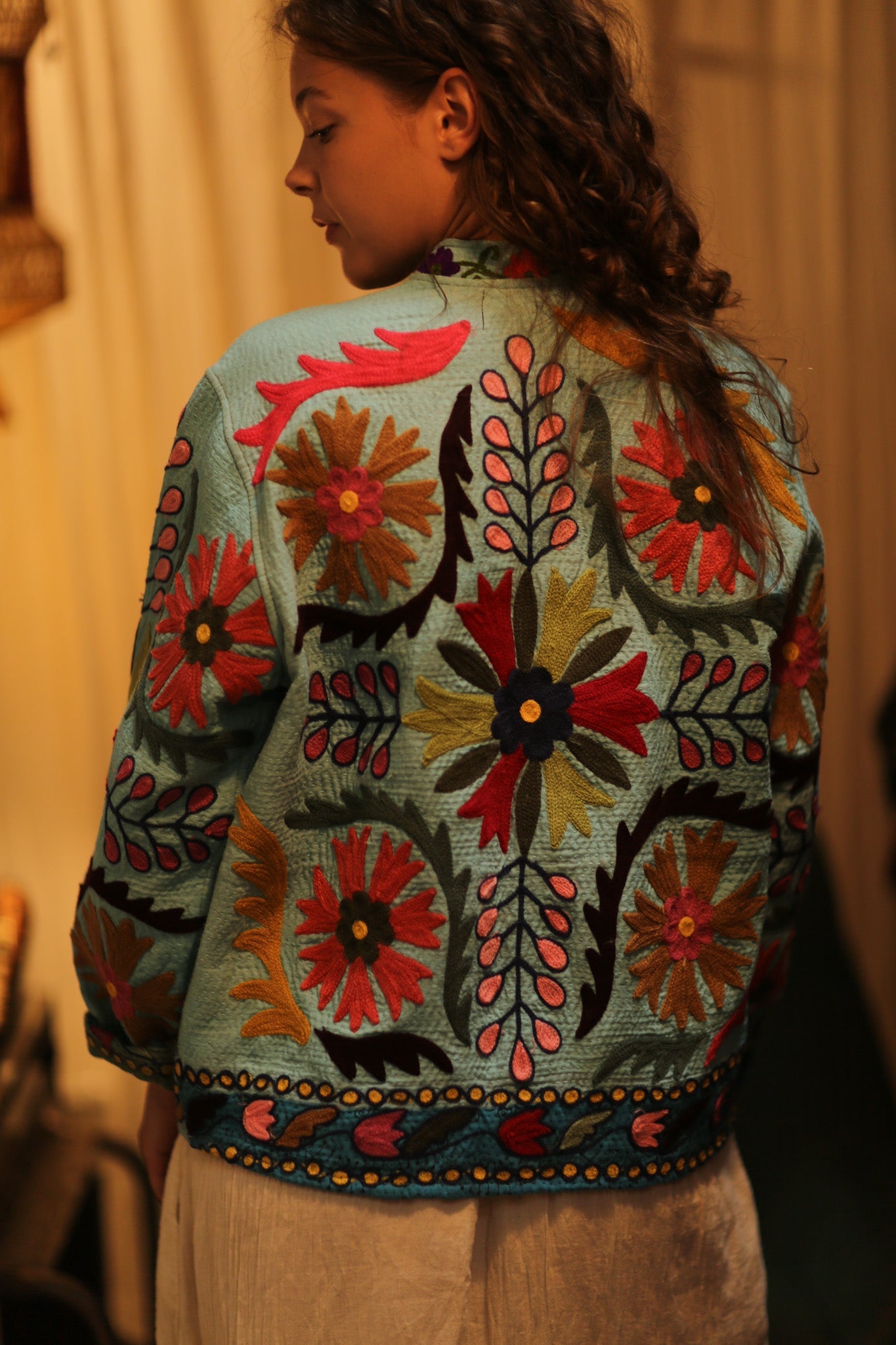 KANTHA EMBROIDERED JACKET ANTONIa - BANGKOK TAILOR CLOTHING STORE - HANDMADE CLOTHING