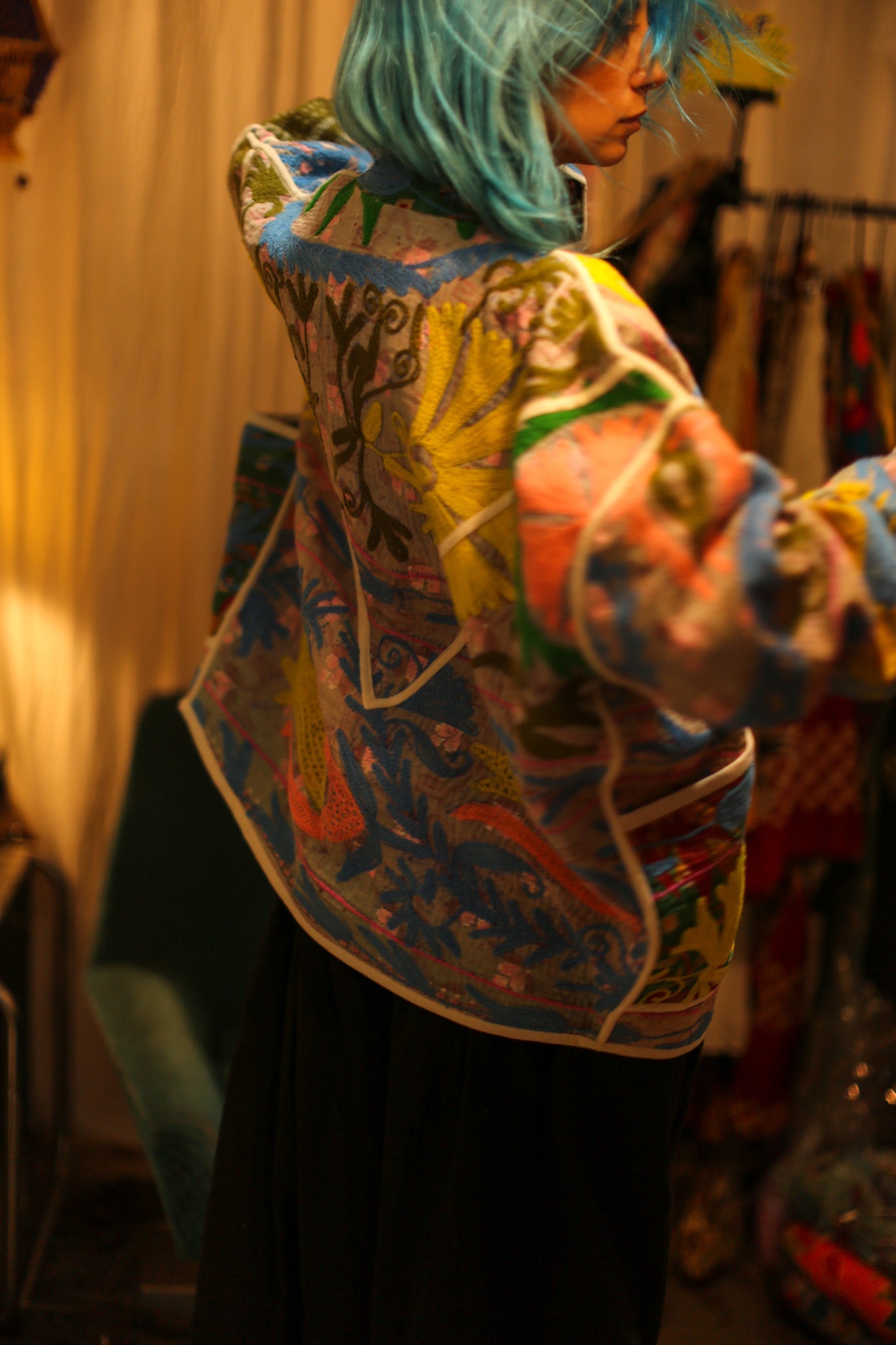 KANTHA EMBROIDERED JACKET ELA - BANGKOK TAILOR CLOTHING STORE - HANDMADE CLOTHING