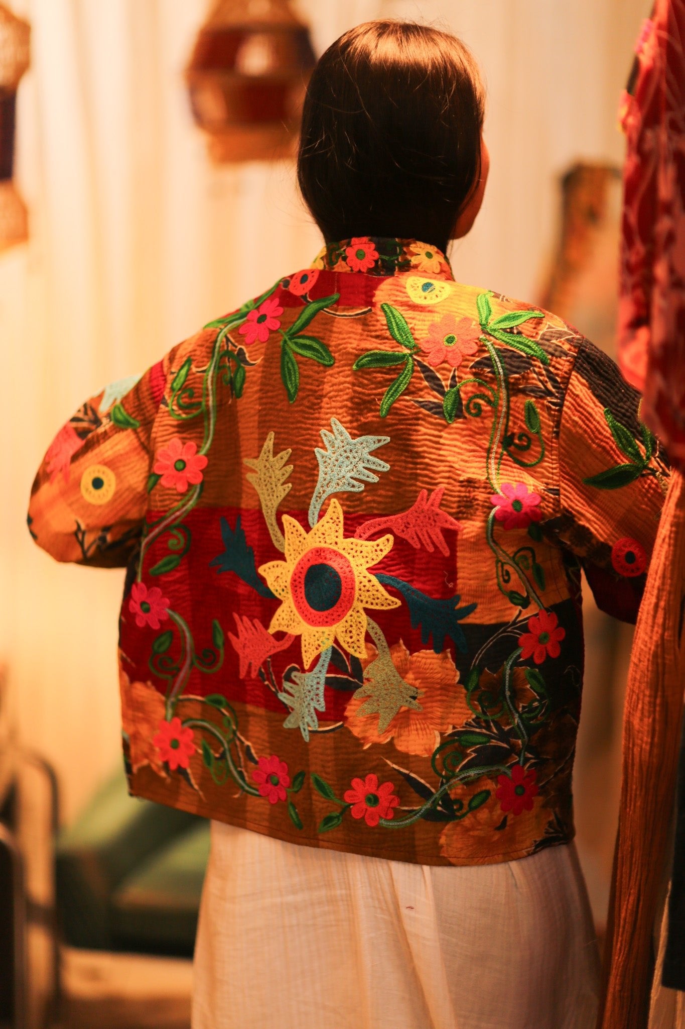 KANTHA EMBROIDERED JACKET INGRID MANU - BANGKOK TAILOR CLOTHING STORE - HANDMADE CLOTHING