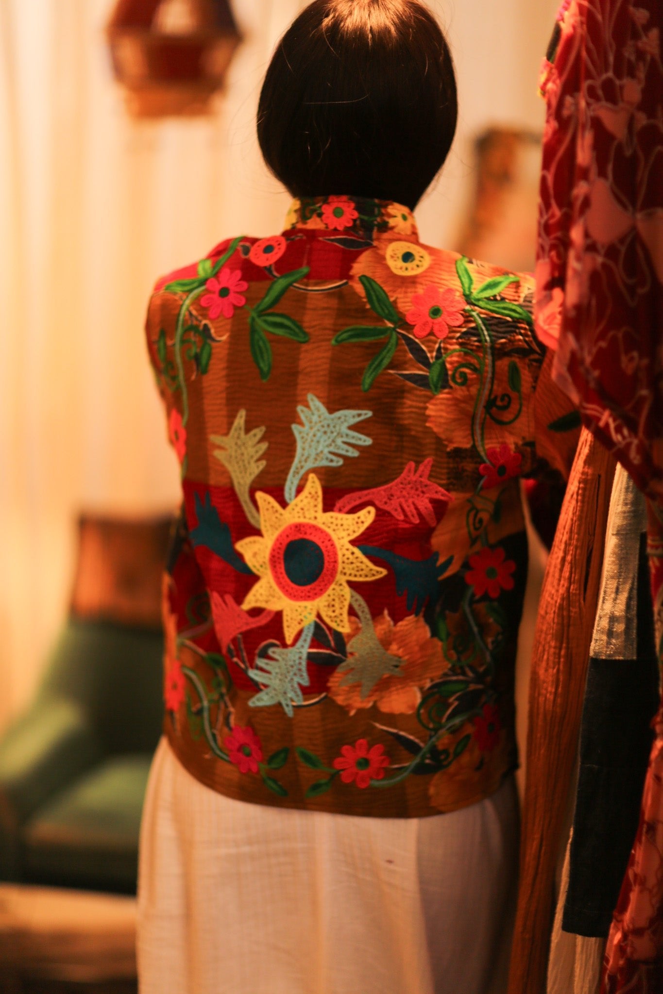 KANTHA EMBROIDERED JACKET INGRID MANU - BANGKOK TAILOR CLOTHING STORE - HANDMADE CLOTHING