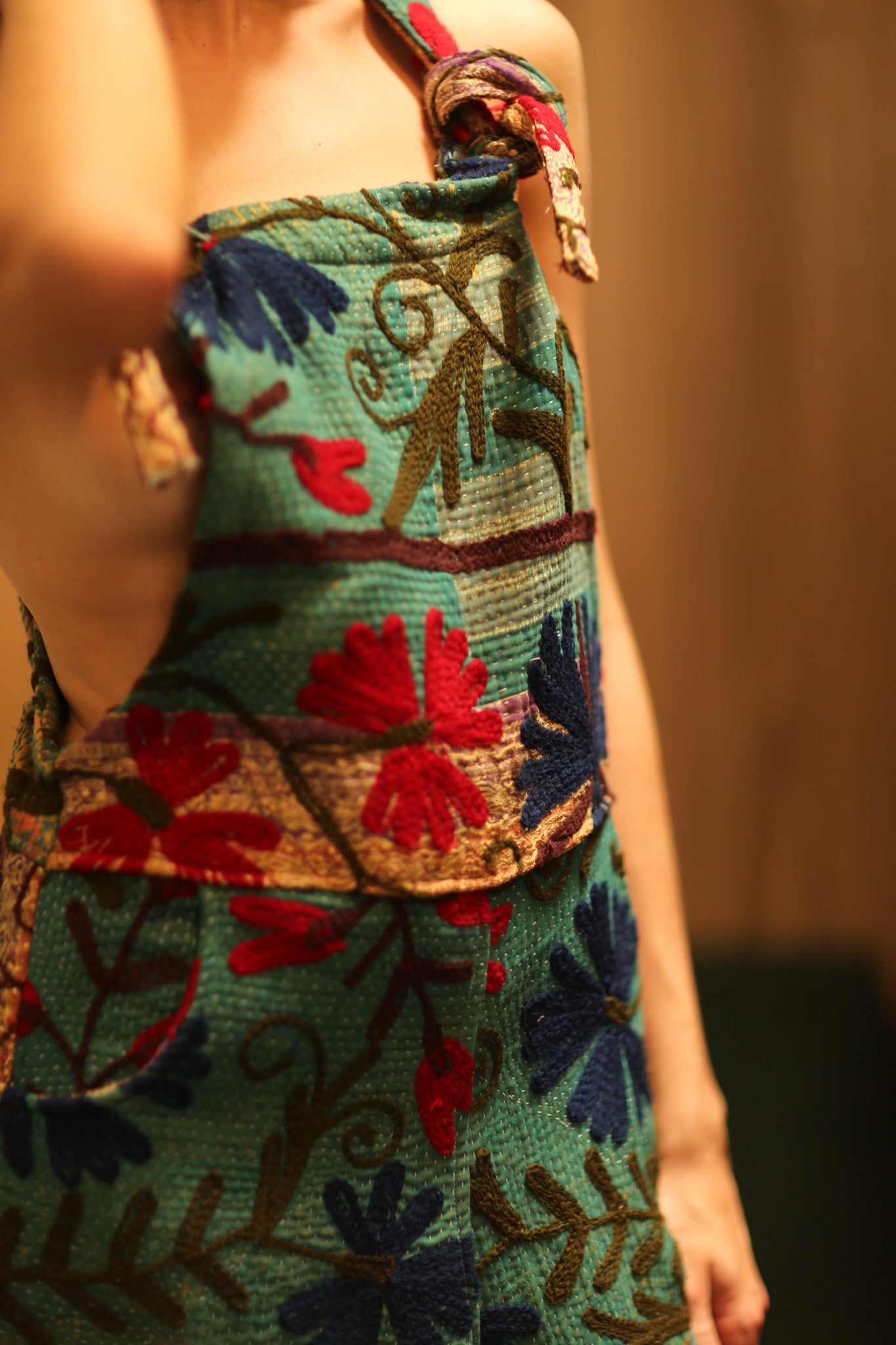 KANTHA EMBROIDERED JUMPSUIT ALEX - BANGKOK TAILOR CLOTHING STORE - HANDMADE CLOTHING