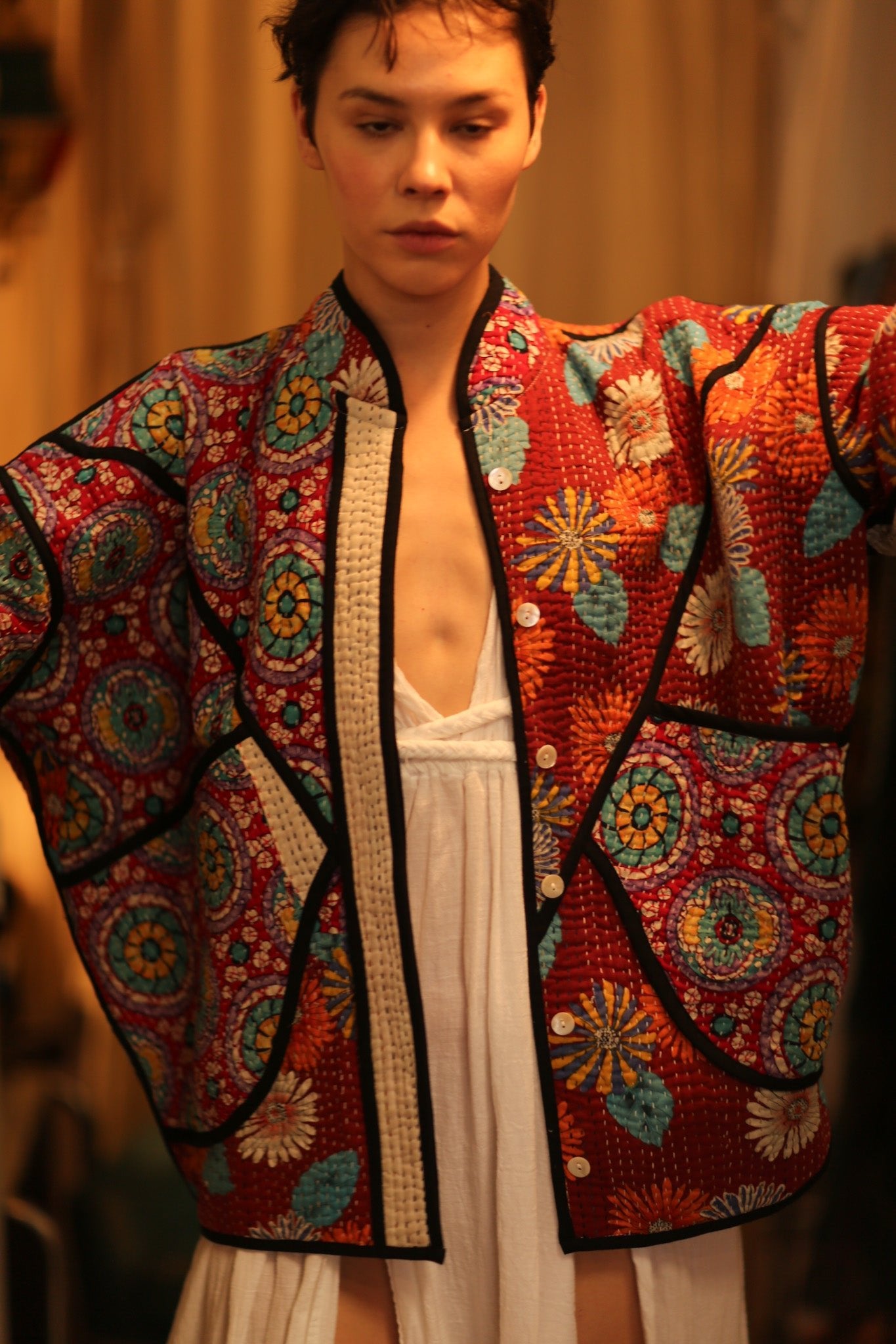 KANTHA JACCKET CANDY - BANGKOK TAILOR CLOTHING STORE - HANDMADE CLOTHING