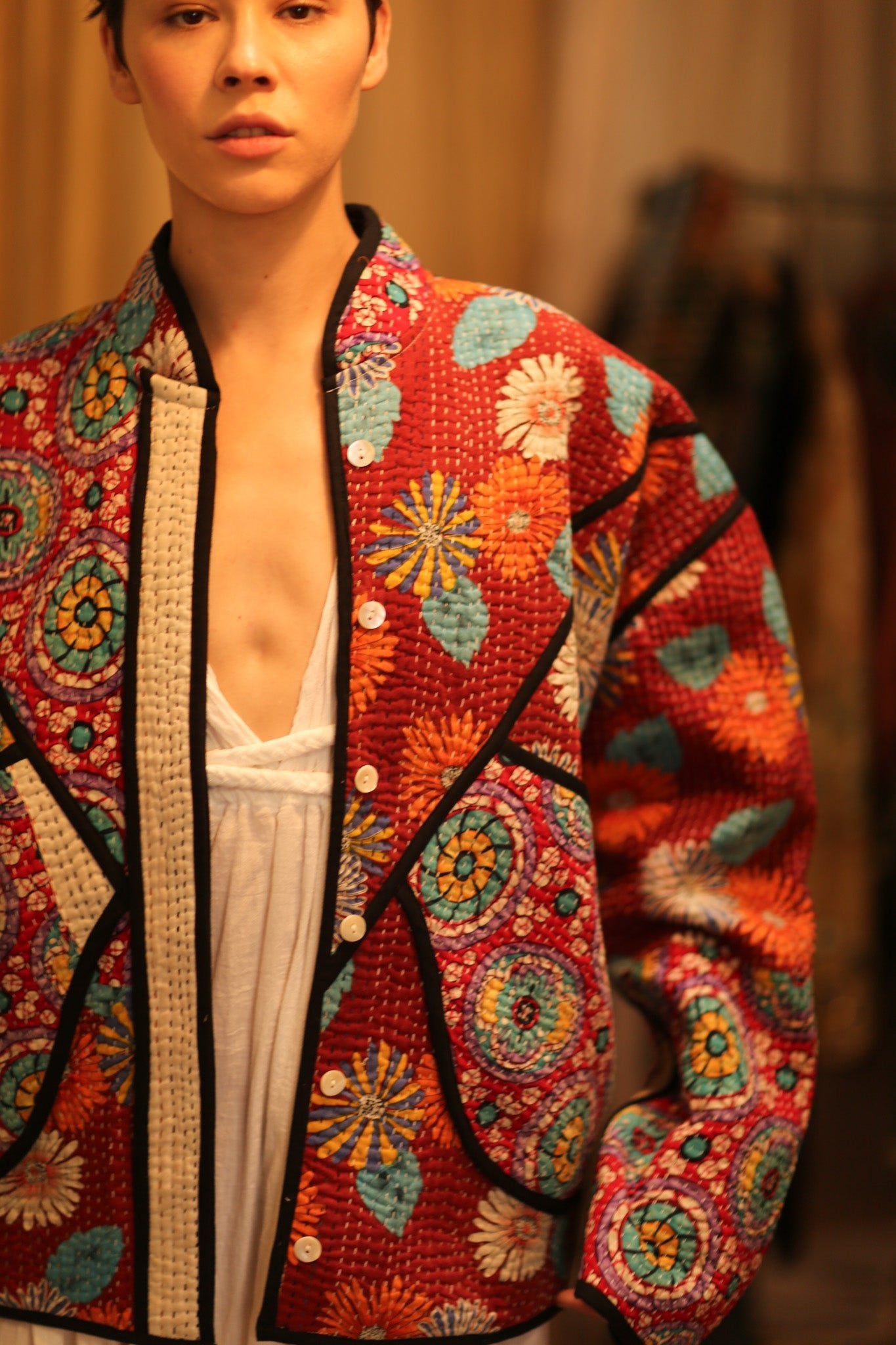 KANTHA JACCKET CANDY - BANGKOK TAILOR CLOTHING STORE - HANDMADE CLOTHING