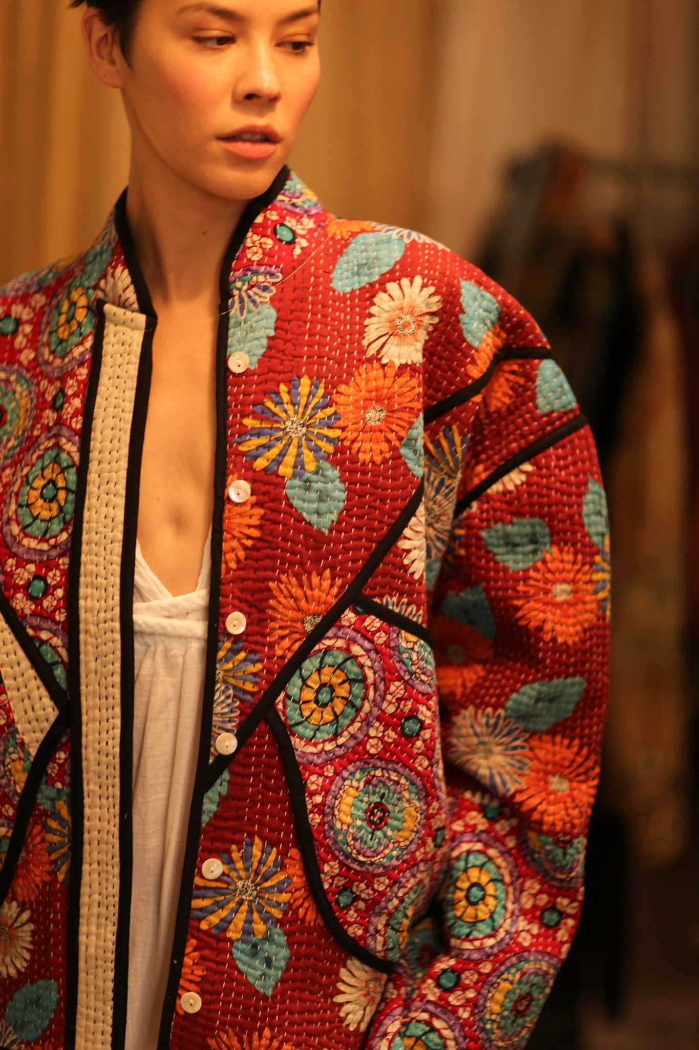 KANTHA JACCKET CANDY - BANGKOK TAILOR CLOTHING STORE - HANDMADE CLOTHING