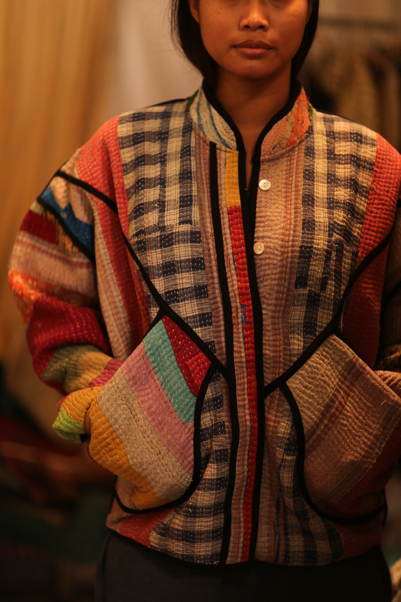 KANTHA JACKET BUSRAS - BANGKOK TAILOR CLOTHING STORE - HANDMADE CLOTHING