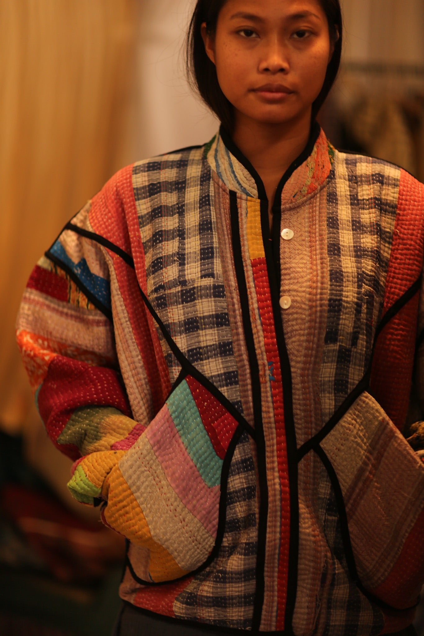 KANTHA JACKET BUSRAS - BANGKOK TAILOR CLOTHING STORE - HANDMADE CLOTHING