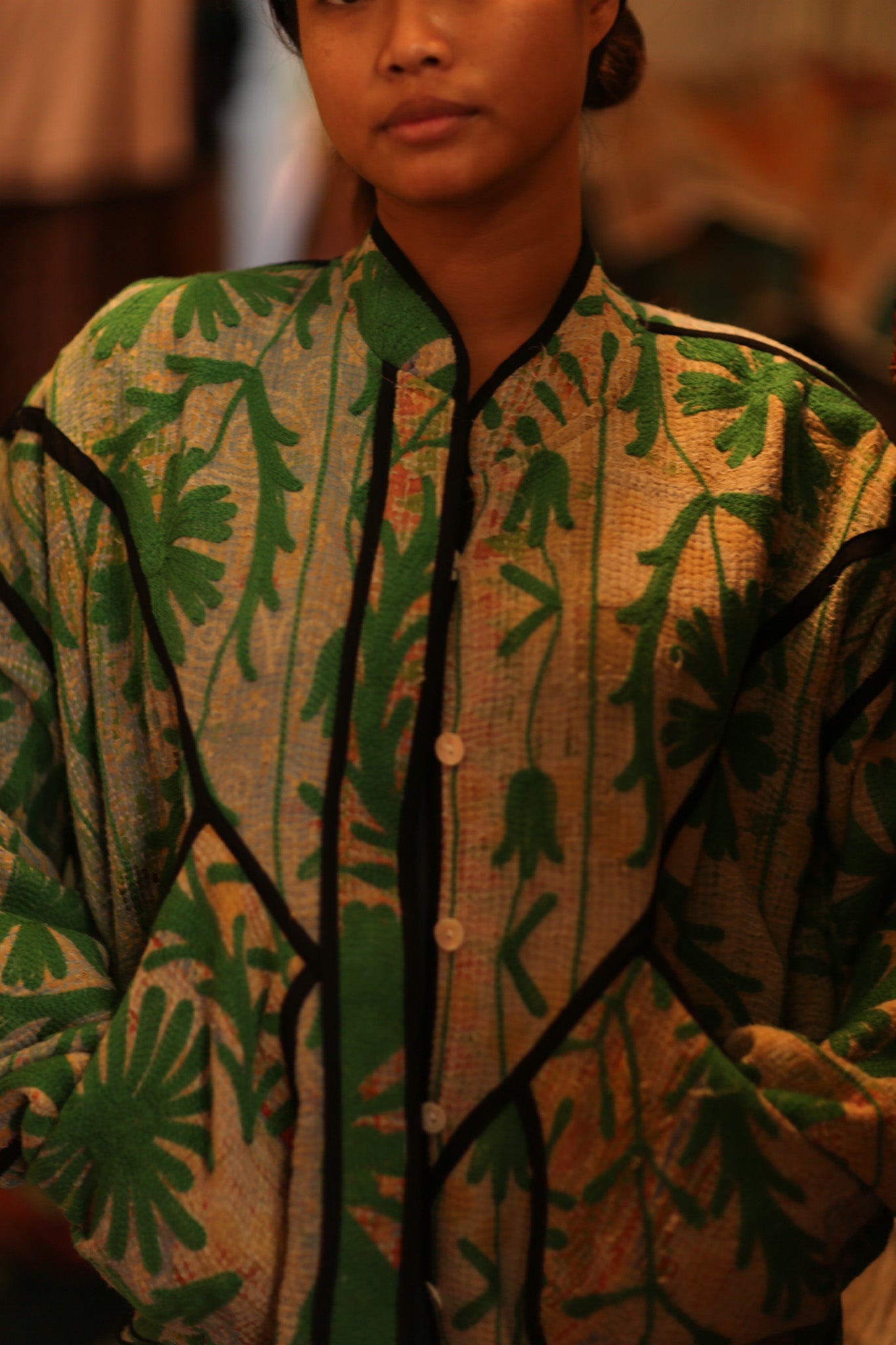 KANTHA JACKET CLEMS - BANGKOK TAILOR CLOTHING STORE - HANDMADE CLOTHING