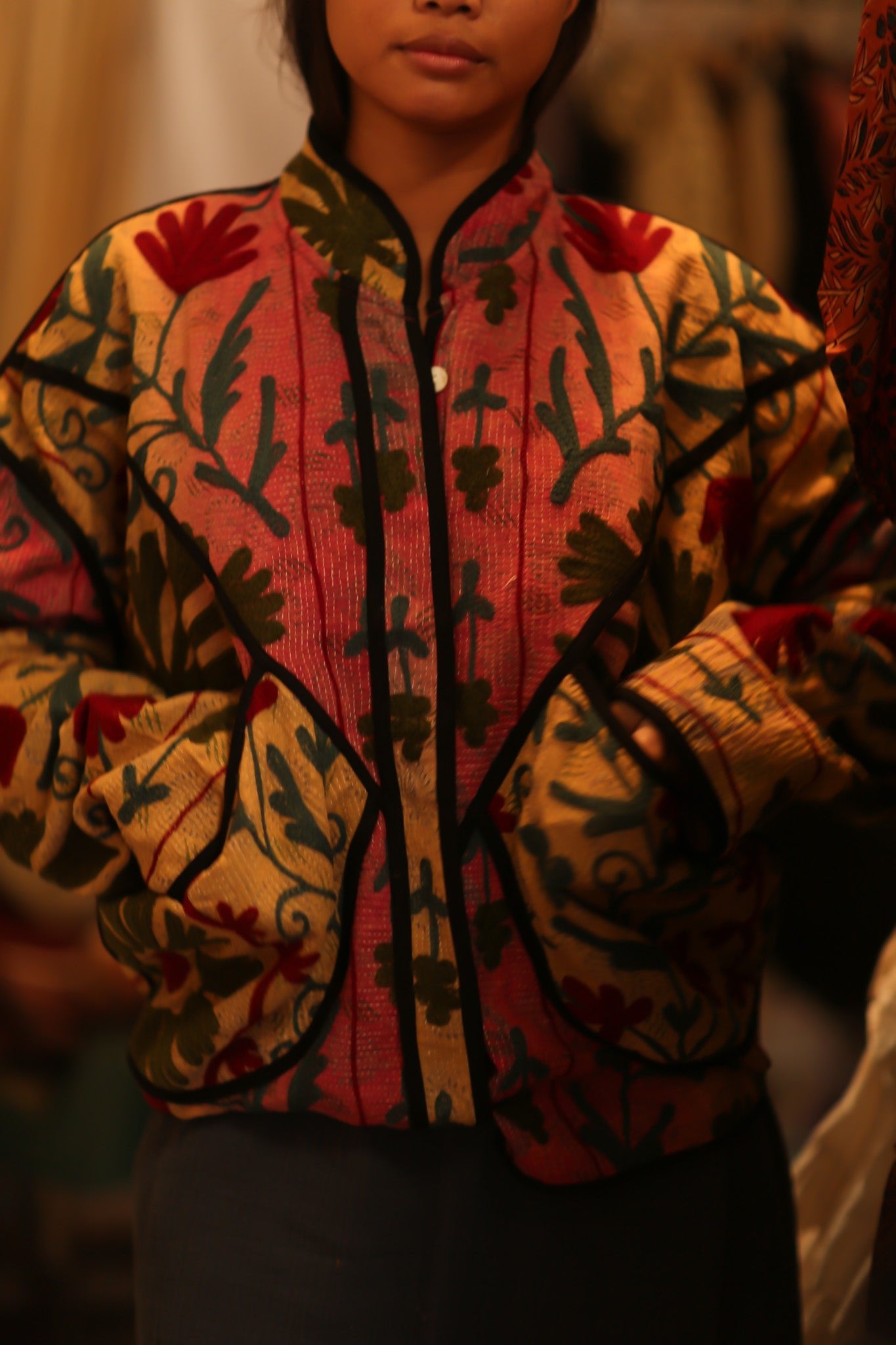 KANTHA JACKET GERALDINE - BANGKOK TAILOR CLOTHING STORE - HANDMADE CLOTHING
